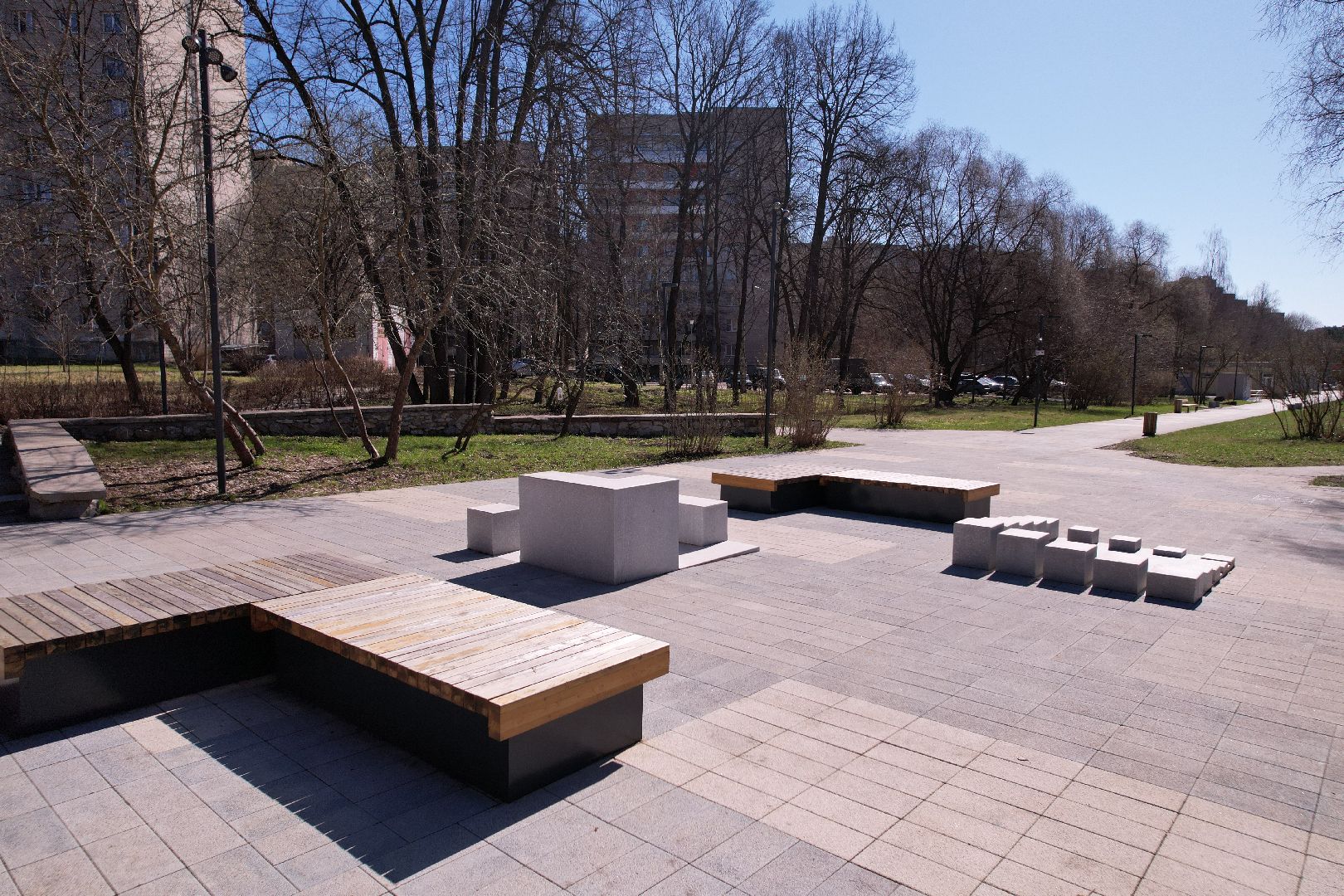 видео с коптера, лесной бульвар в протвине,