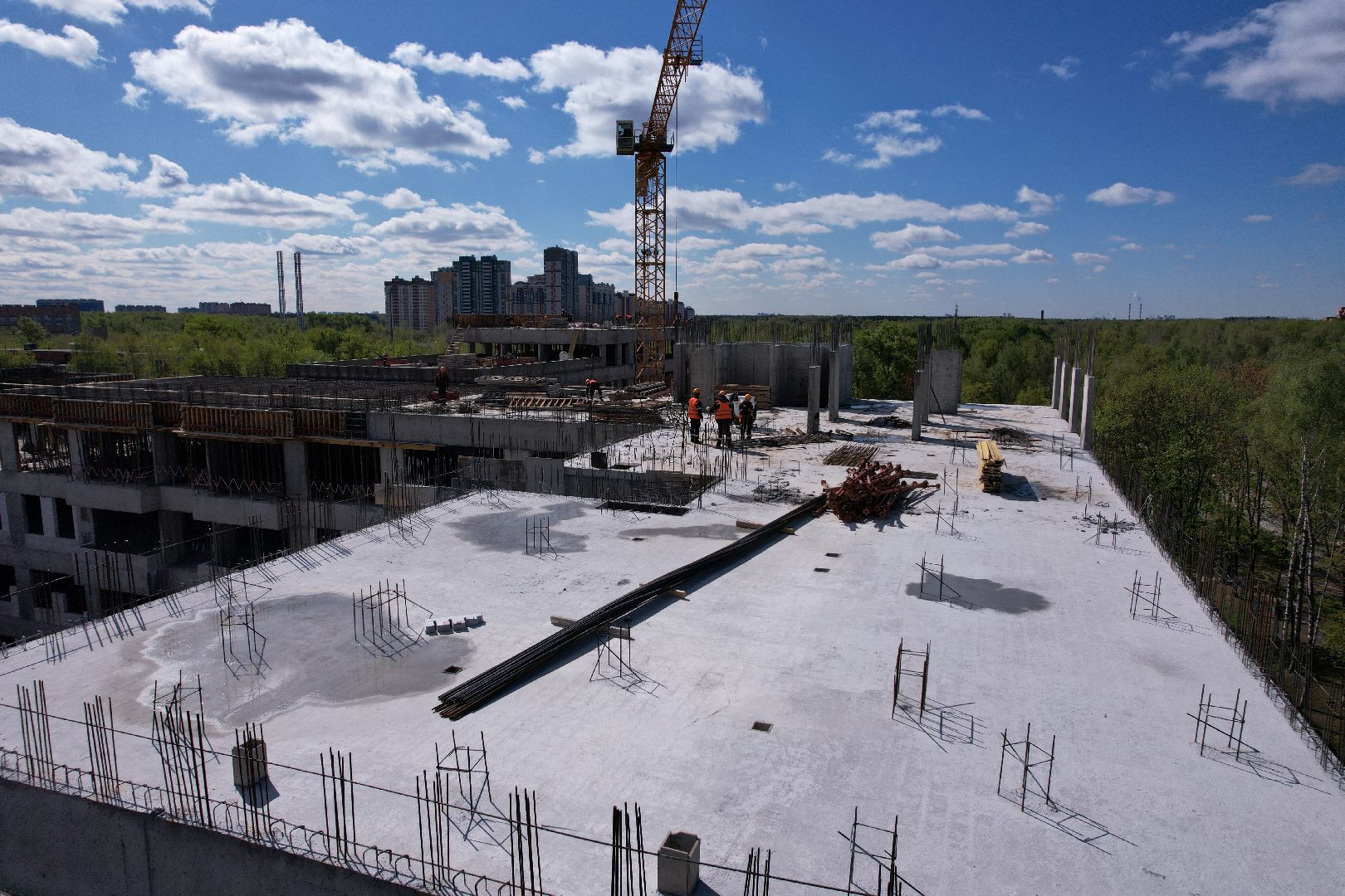 видео с коптера, поликлиника в королеве, медицина в королеве,