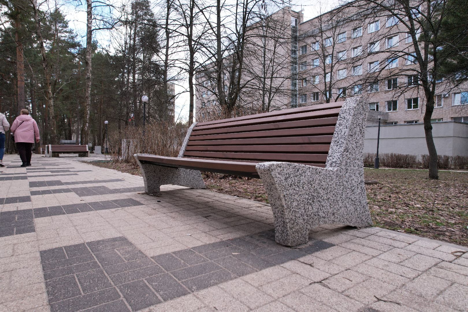 видео с коптера, пешеходная зона на улице Ленина в Протвине,