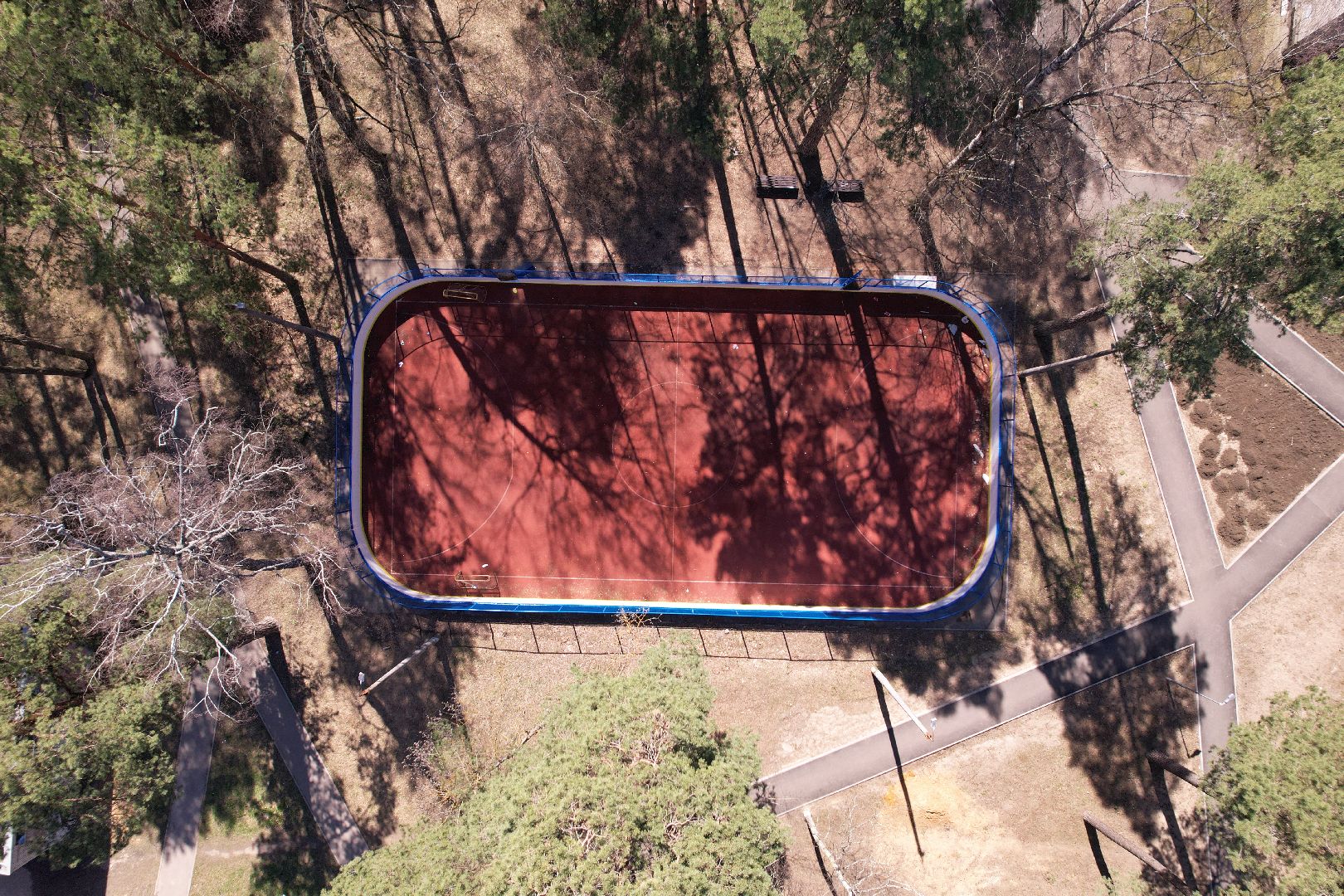 видео с коптера, озеленение улицы в протвине, благоустройство пешеходных дорожек в протвине,