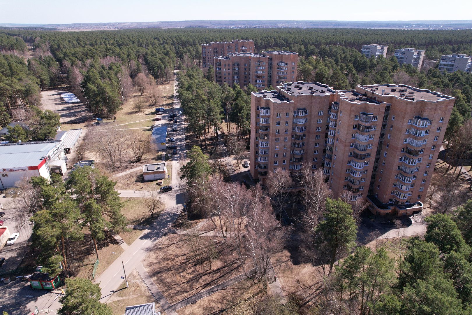 видео с коптера, озеленение улицы в протвине, благоустройство пешеходных дорожек в протвине,