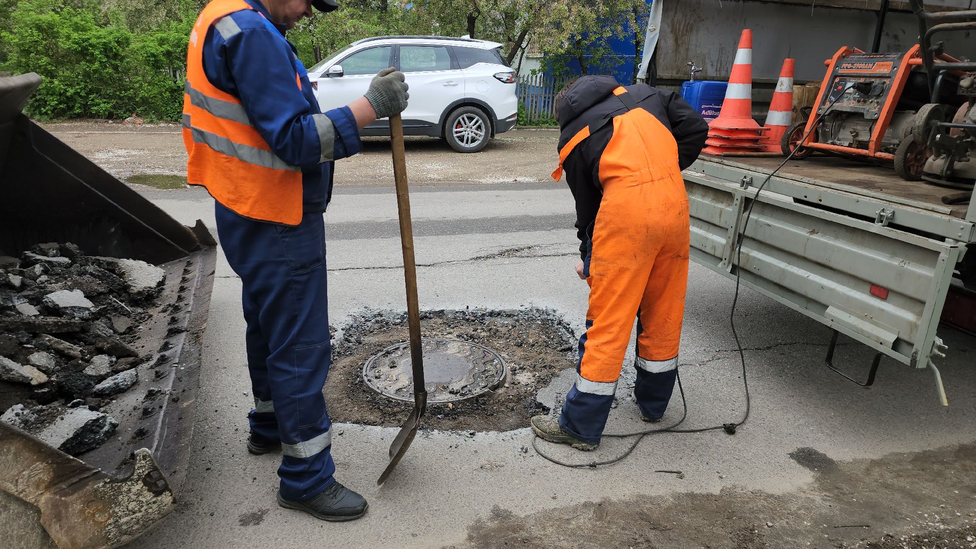 серпухов, подмосковье, ямочный ремонт,