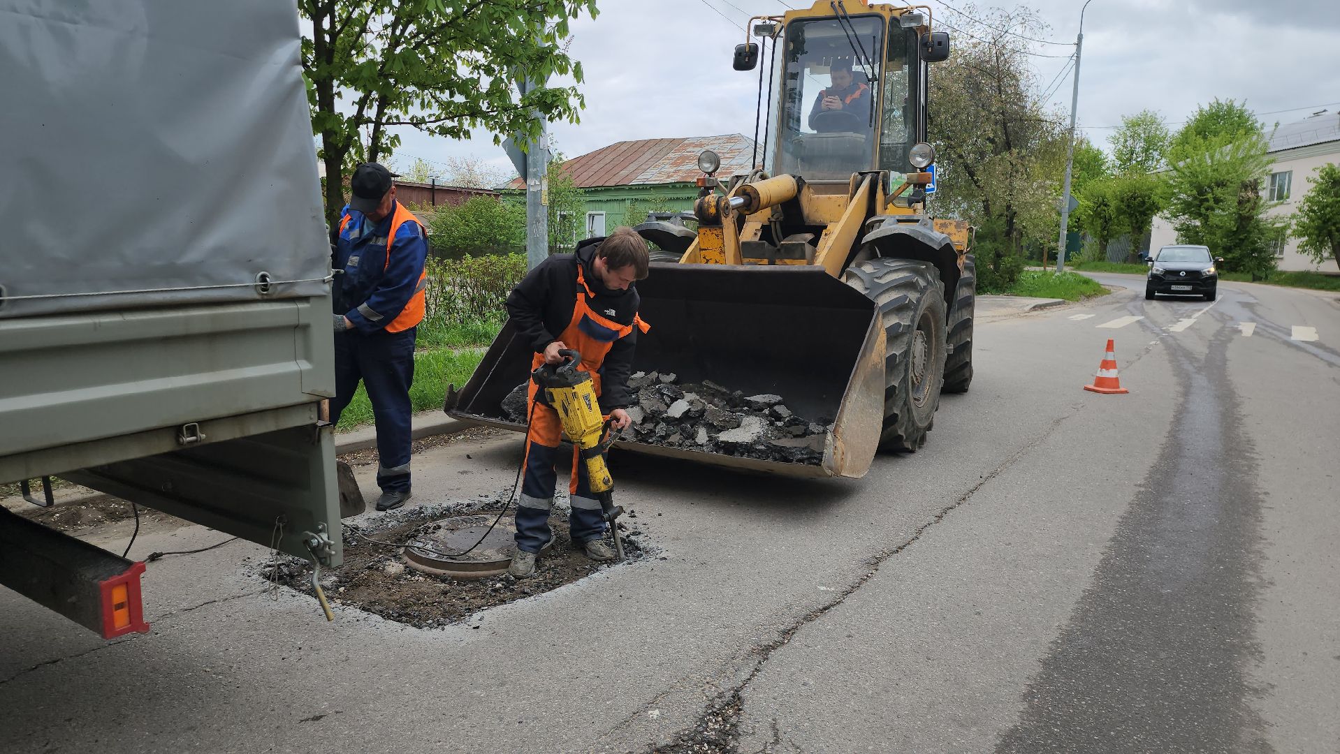 серпухов, подмосковье, ямочный ремонт,