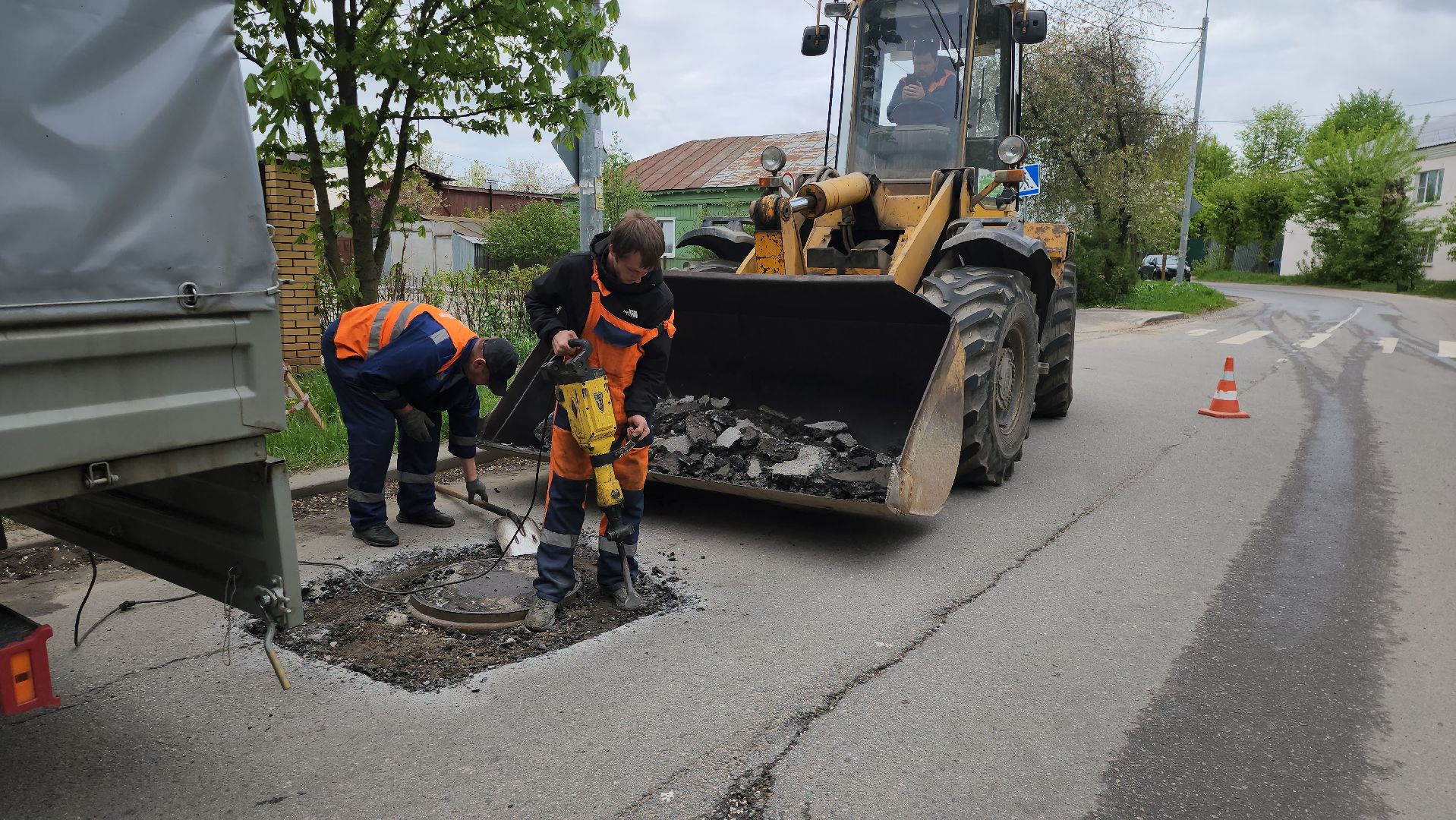 серпухов, подмосковье, ямочный ремонт,