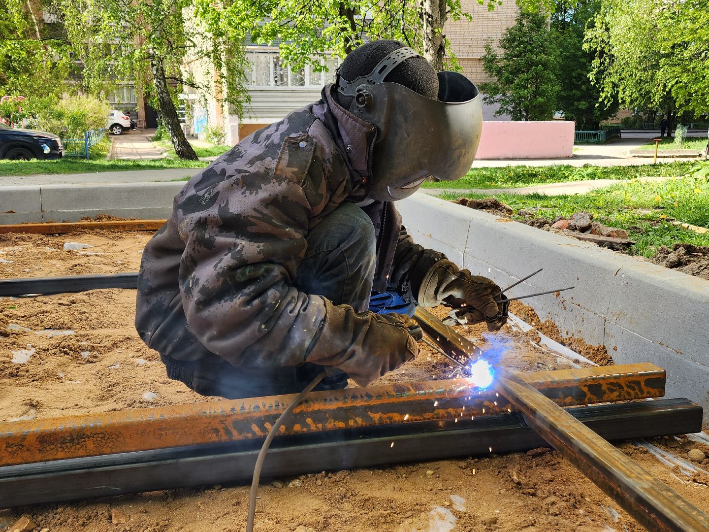 Чехов, улица Чехова, контейнерная площадка, капитальный  ремонт, реконструкция, расширение, обновление, крыша, новое ограждение, бункер для КГО, крупногабаритные отходы,