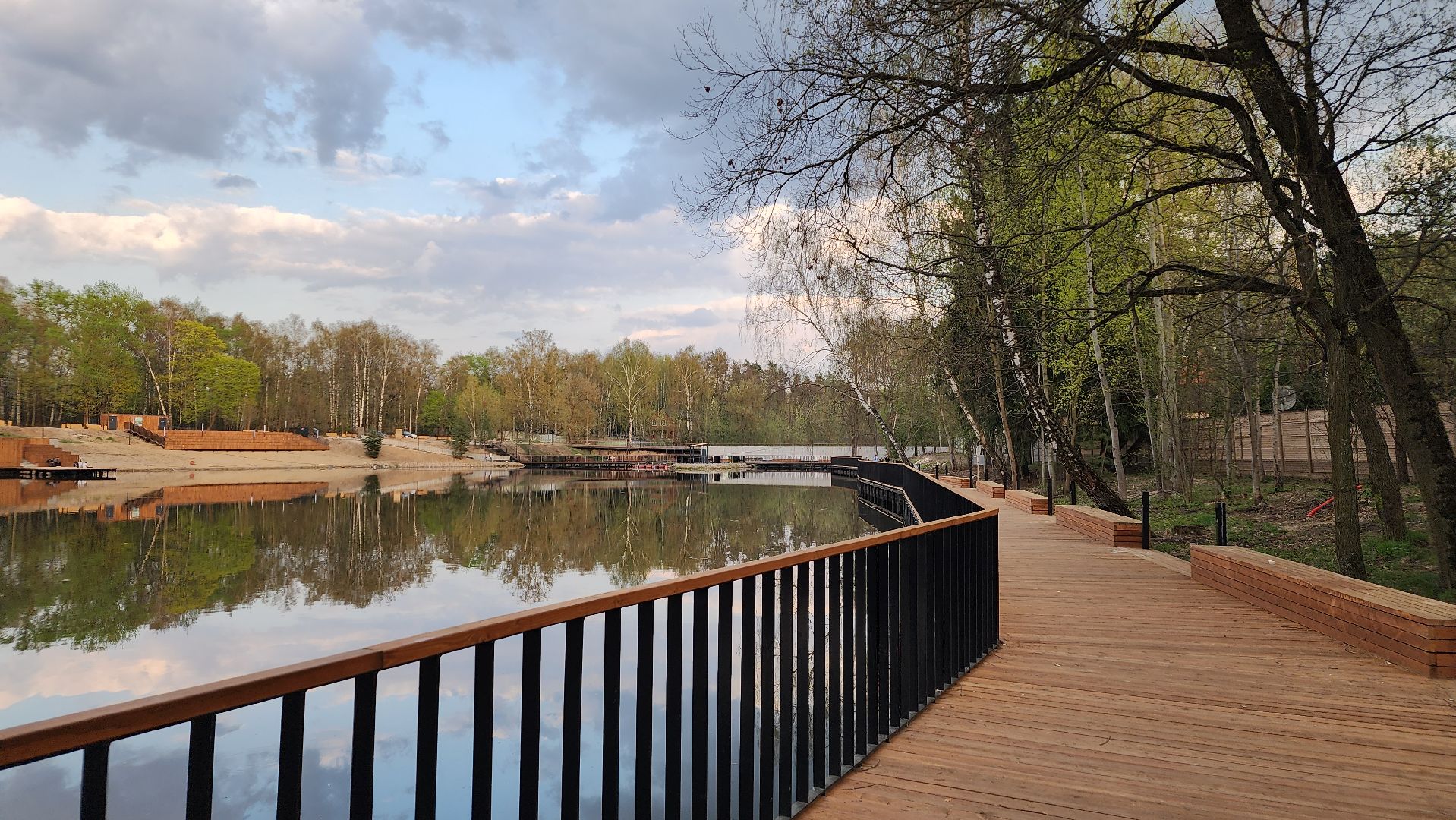 благоустройство, набережная, лосино-петровский,