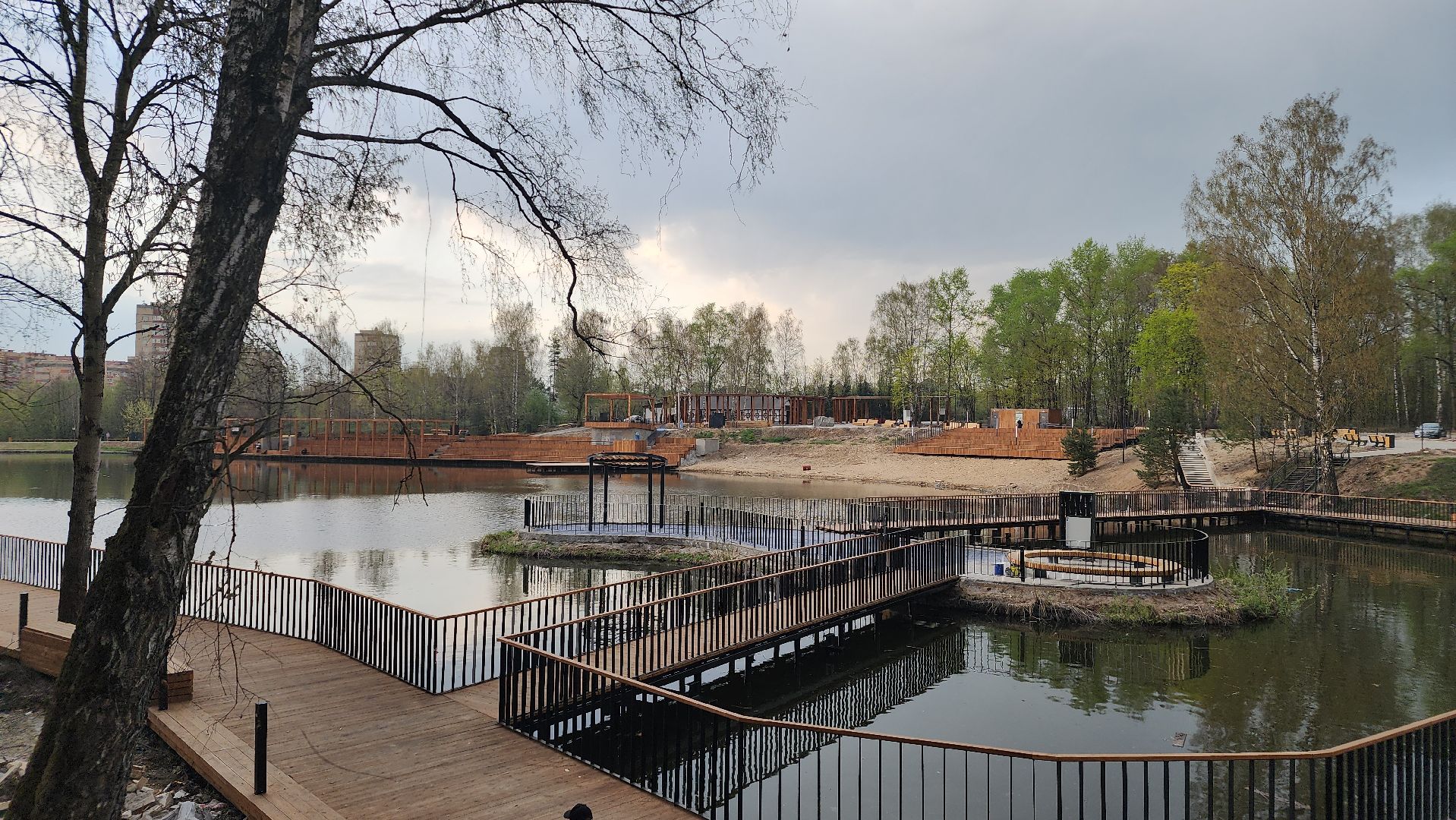 благоустройство, набережная, лосино-петровский,