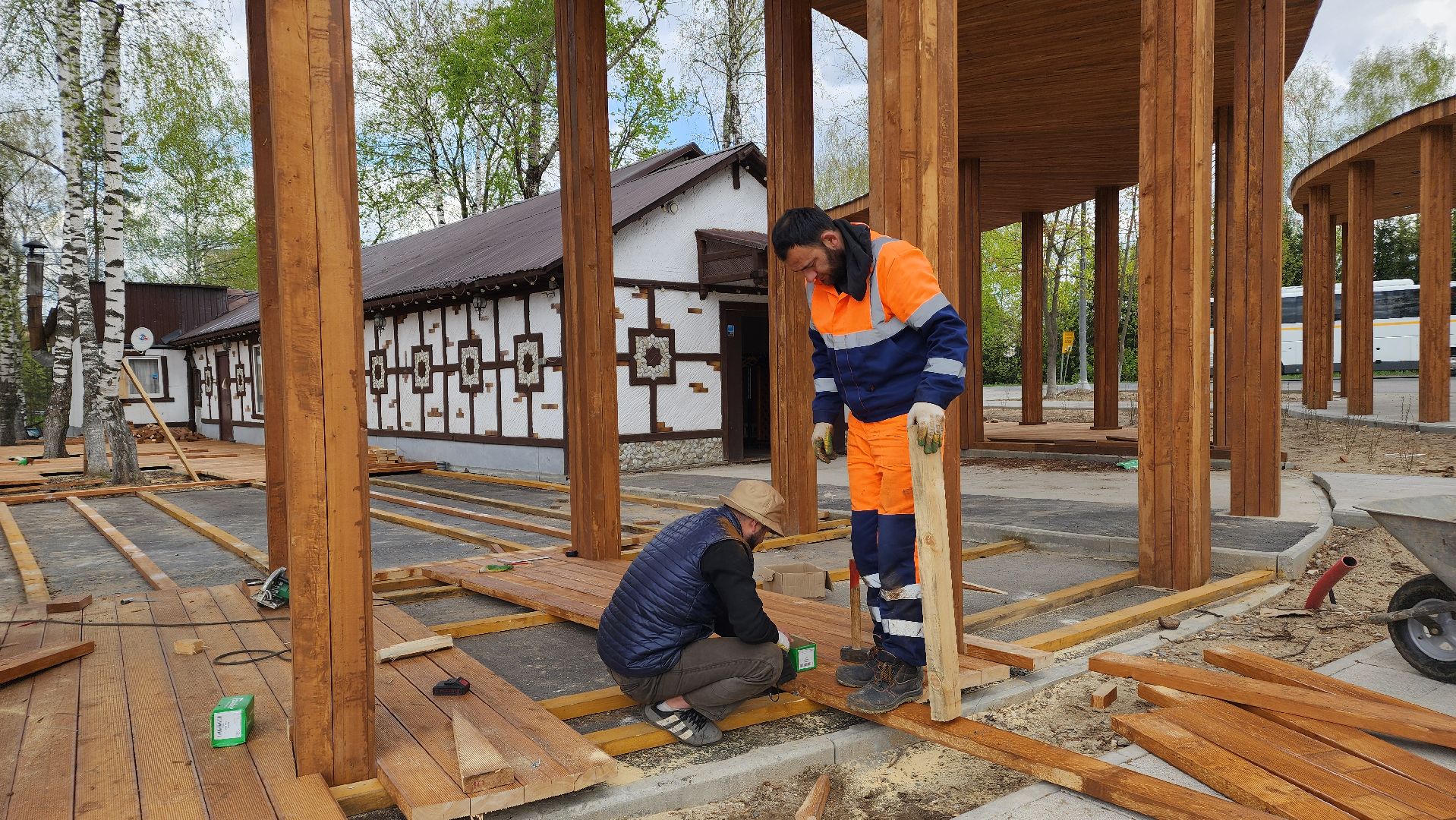 благоустройство, набережная, лосино-петровский,