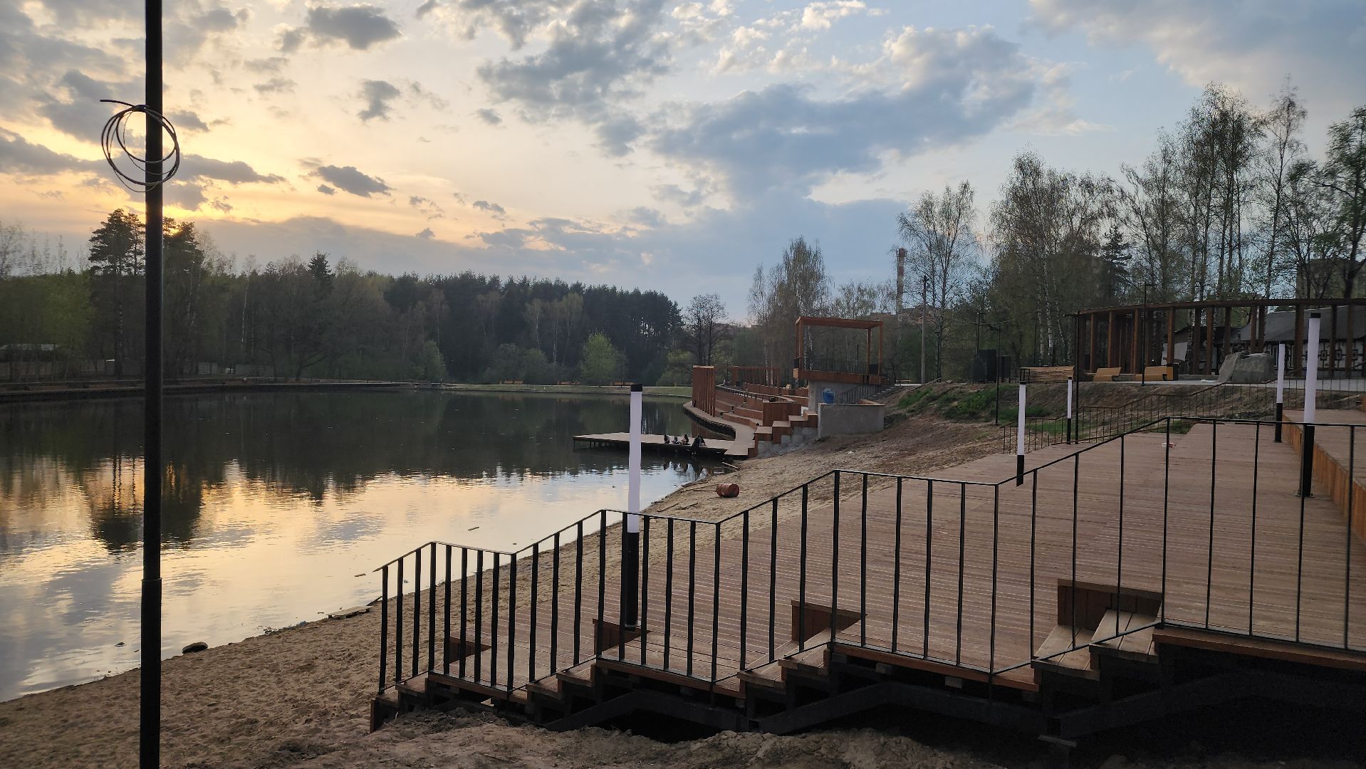 благоустройство, набережная, лосино-петровский,