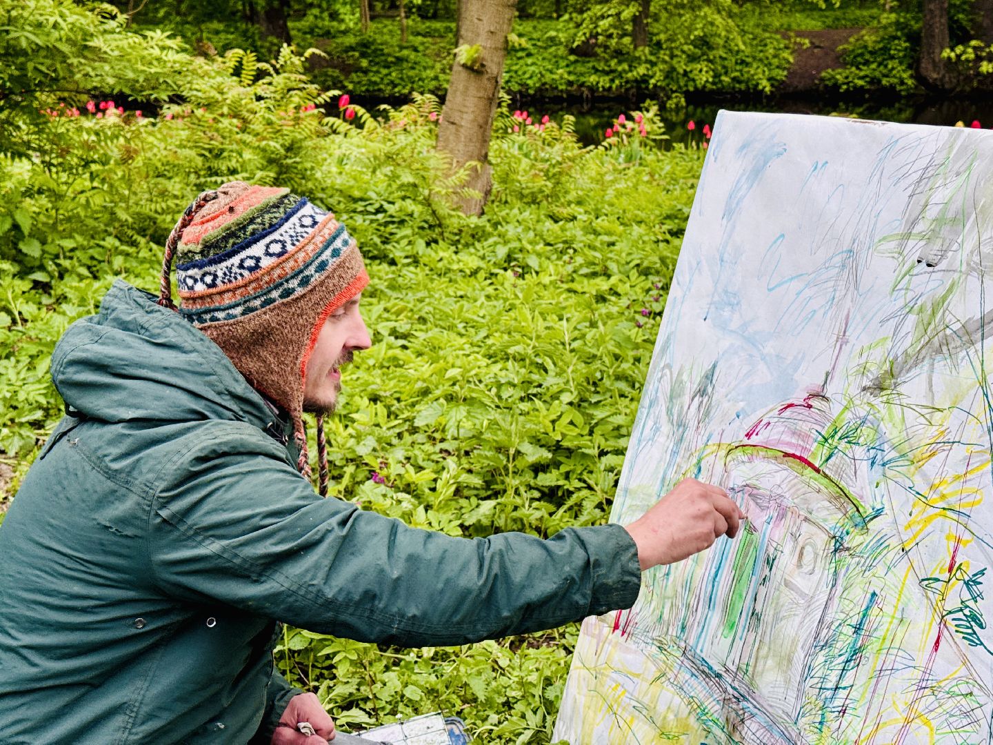 раменское , усадьба быково, пленэр, тюльпаны, достопримечательности,