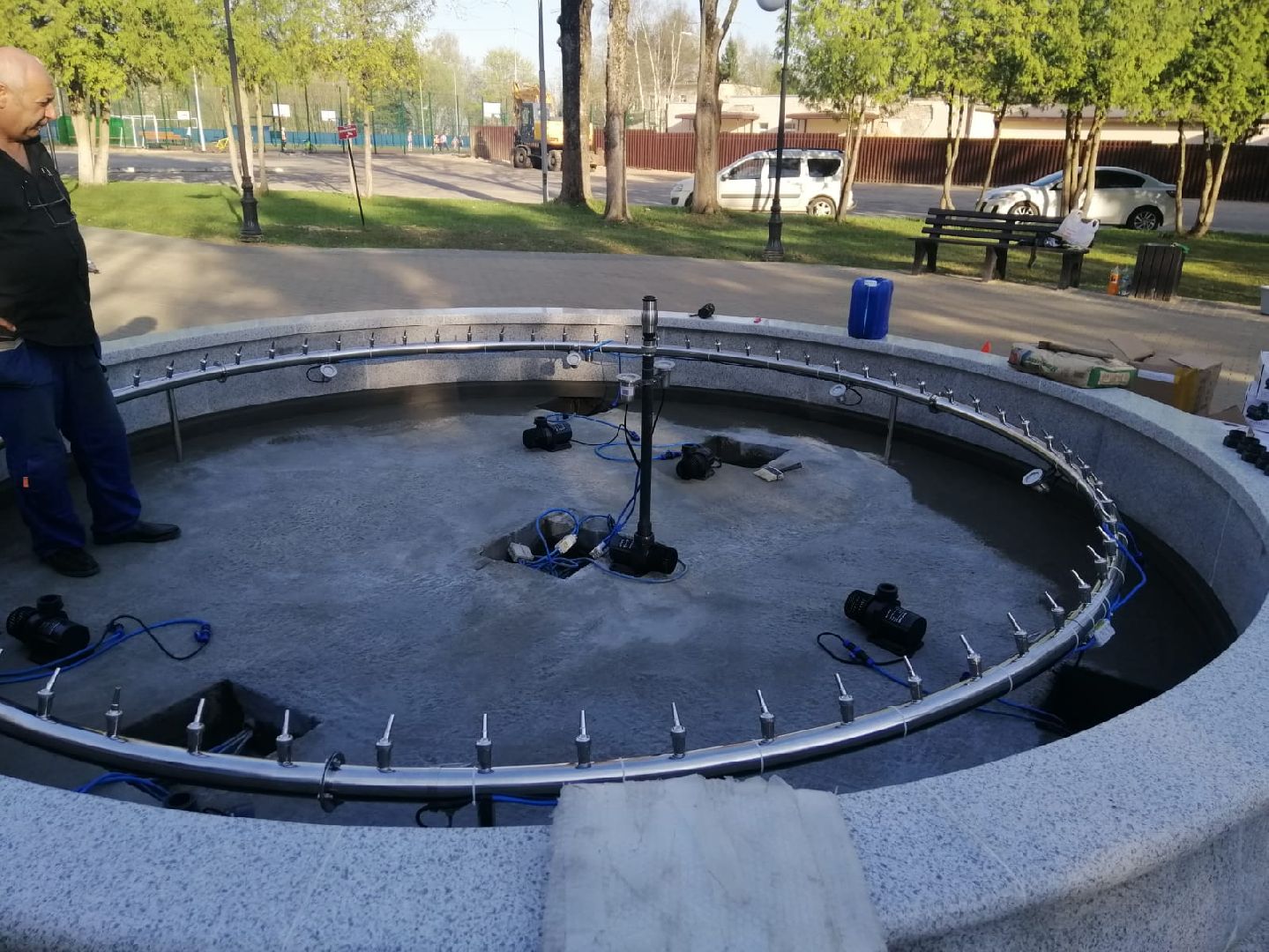 городской округ восход, фонтан, благоустройство,запуск фонтана,