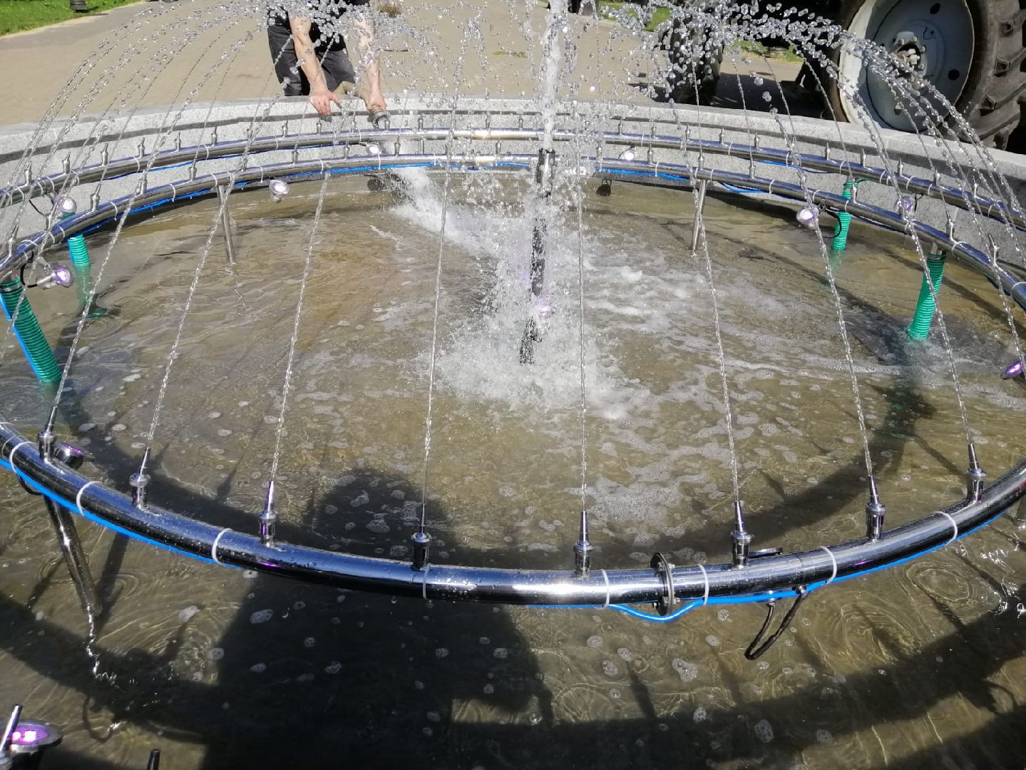 городской округ восход, фонтан, благоустройство,запуск фонтана,