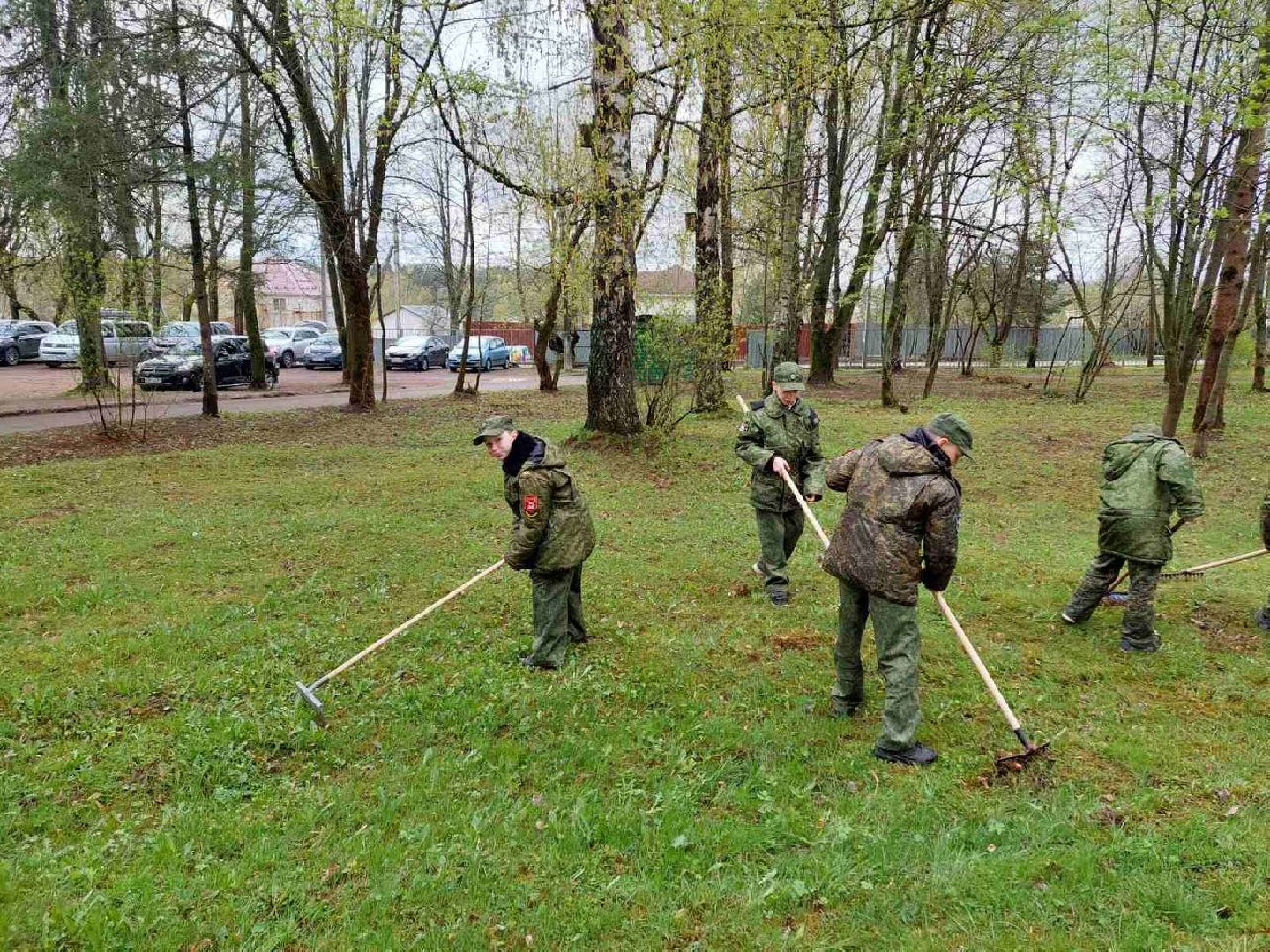Солнечногорск, субботник, кадеты, лицей, уборка