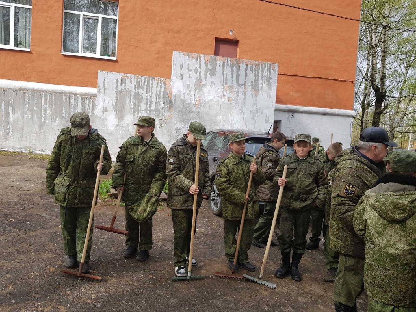 Солнечногорск, субботник, кадеты, лицей, уборка