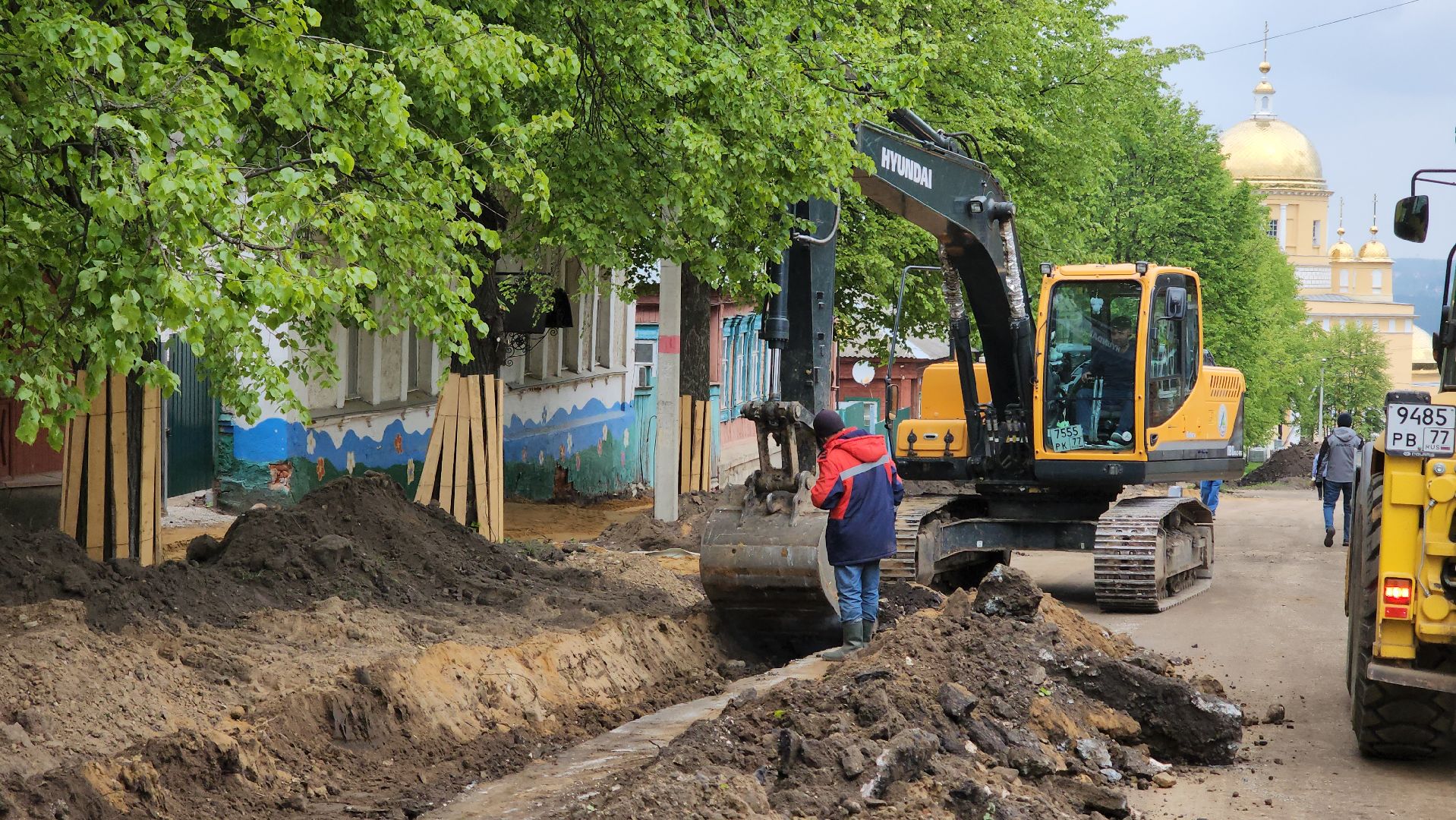 кашира, историческая часть города, благоустройство, тротуары, парковки, набережная,