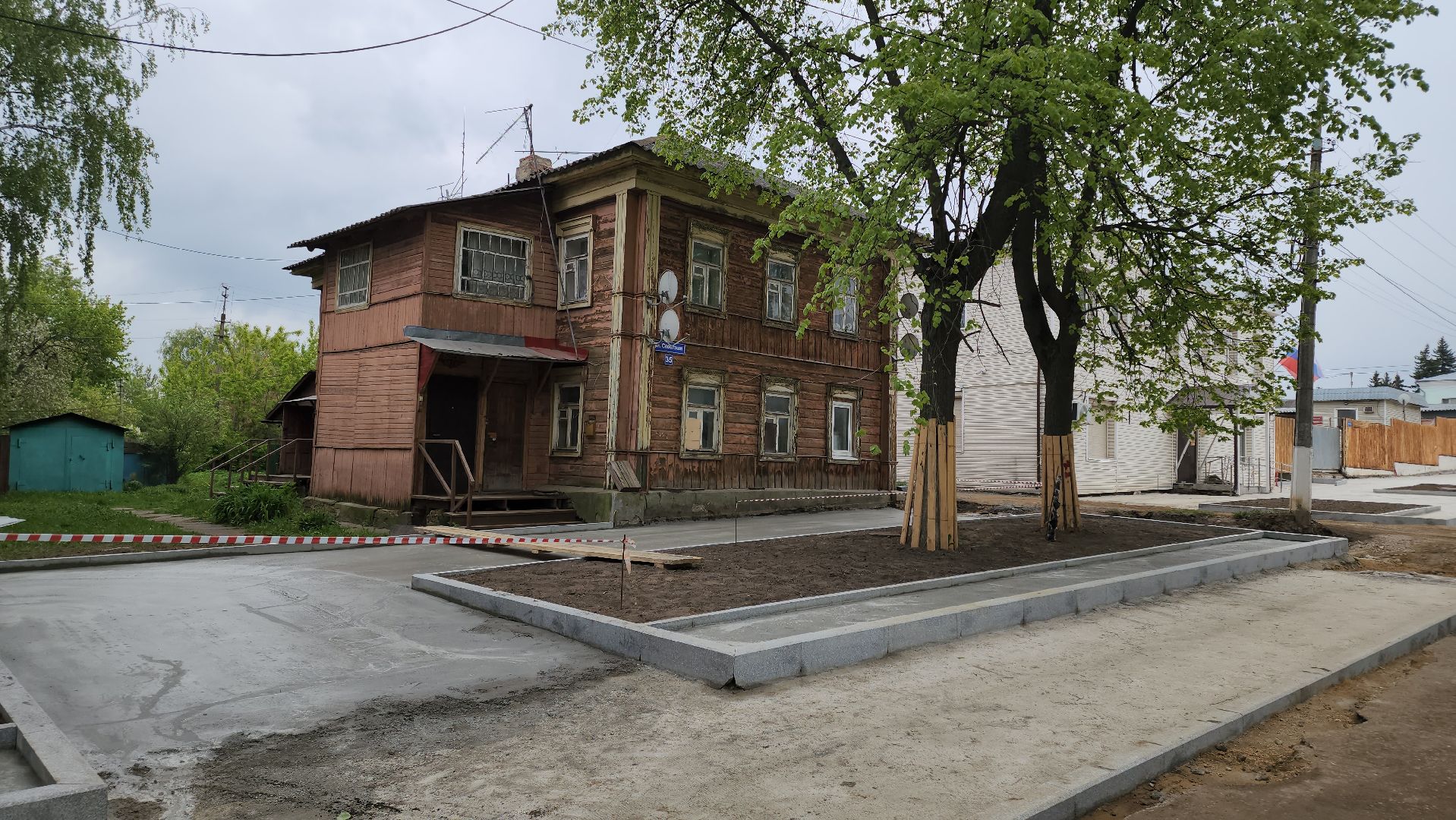 кашира, историческая часть города, благоустройство, тротуары, парковки, набережная,