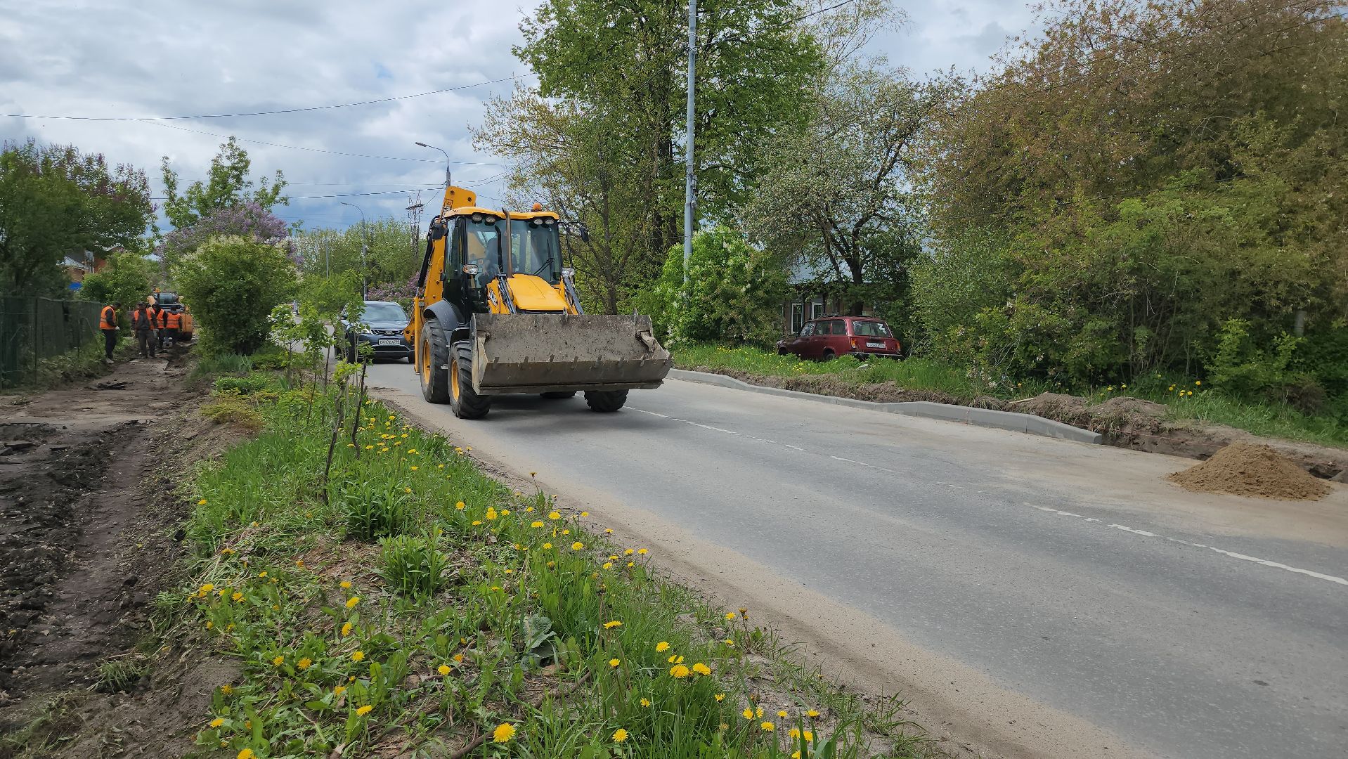 серпухов, подмосковье, ремонт дороги,