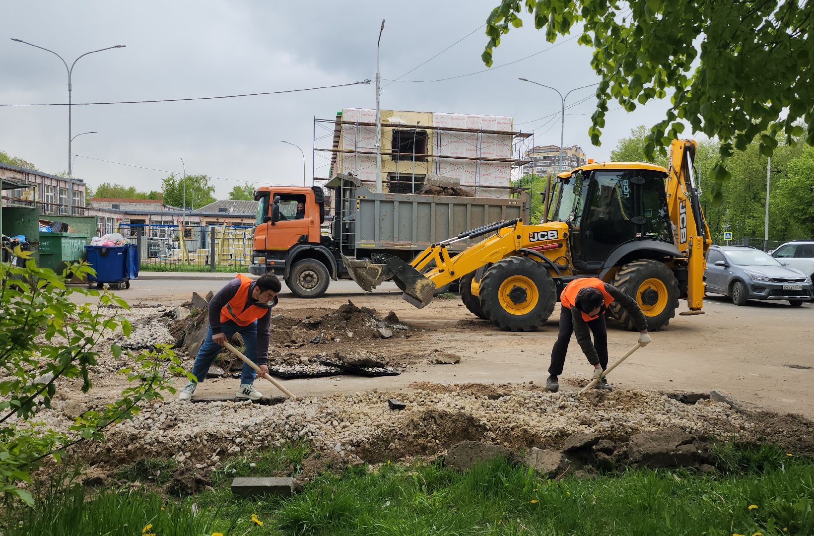 серпухов, улица ворошилова, благоустройство двора,