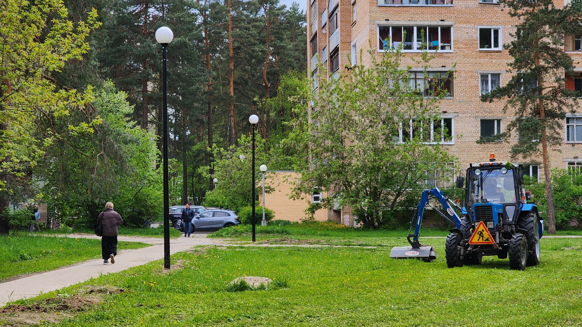 лощина протвино, сезонные работы комбината благоустройства,  благоустройство,