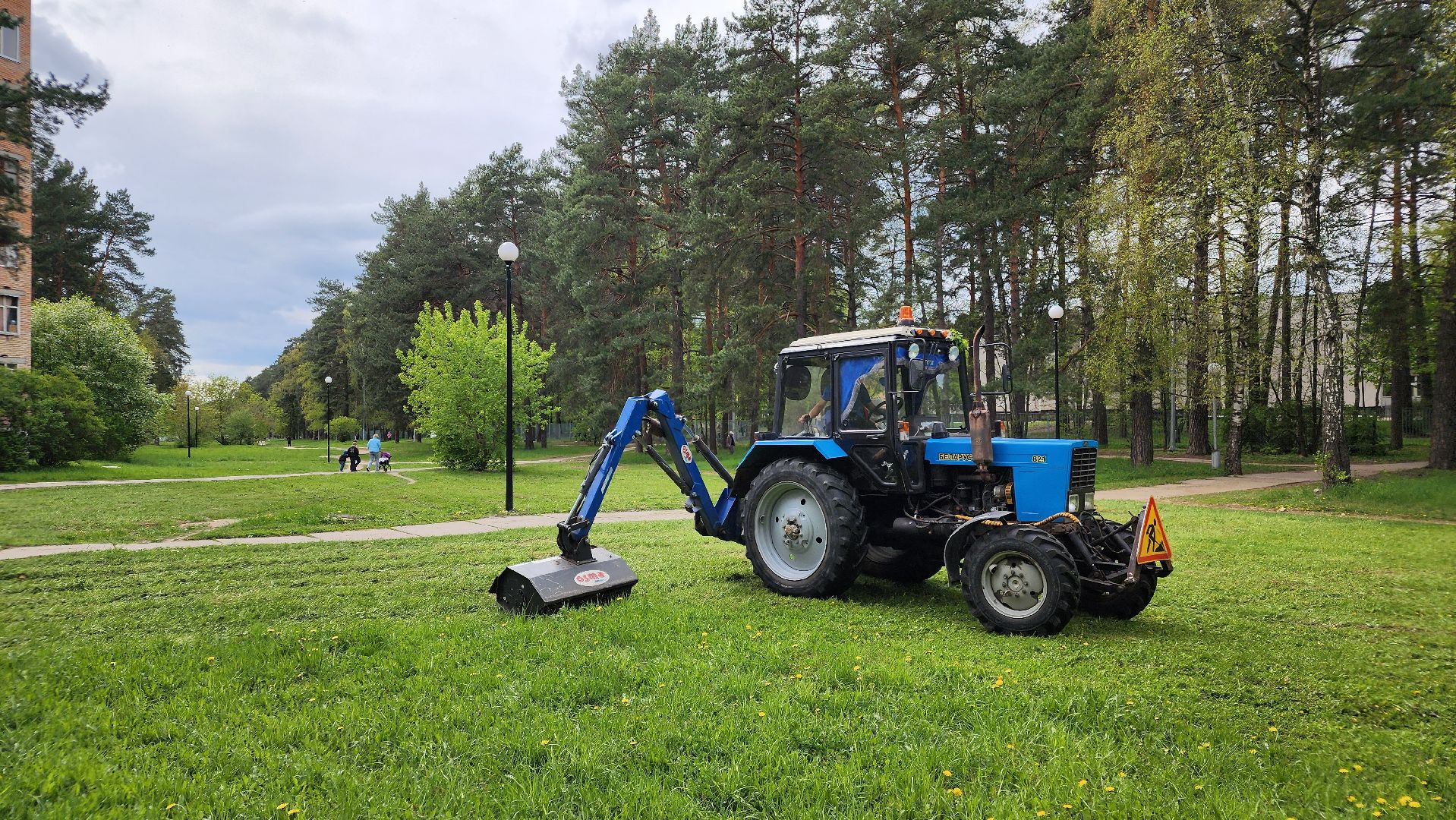 лощина протвино, сезонные работы комбината благоустройства,  благоустройство,