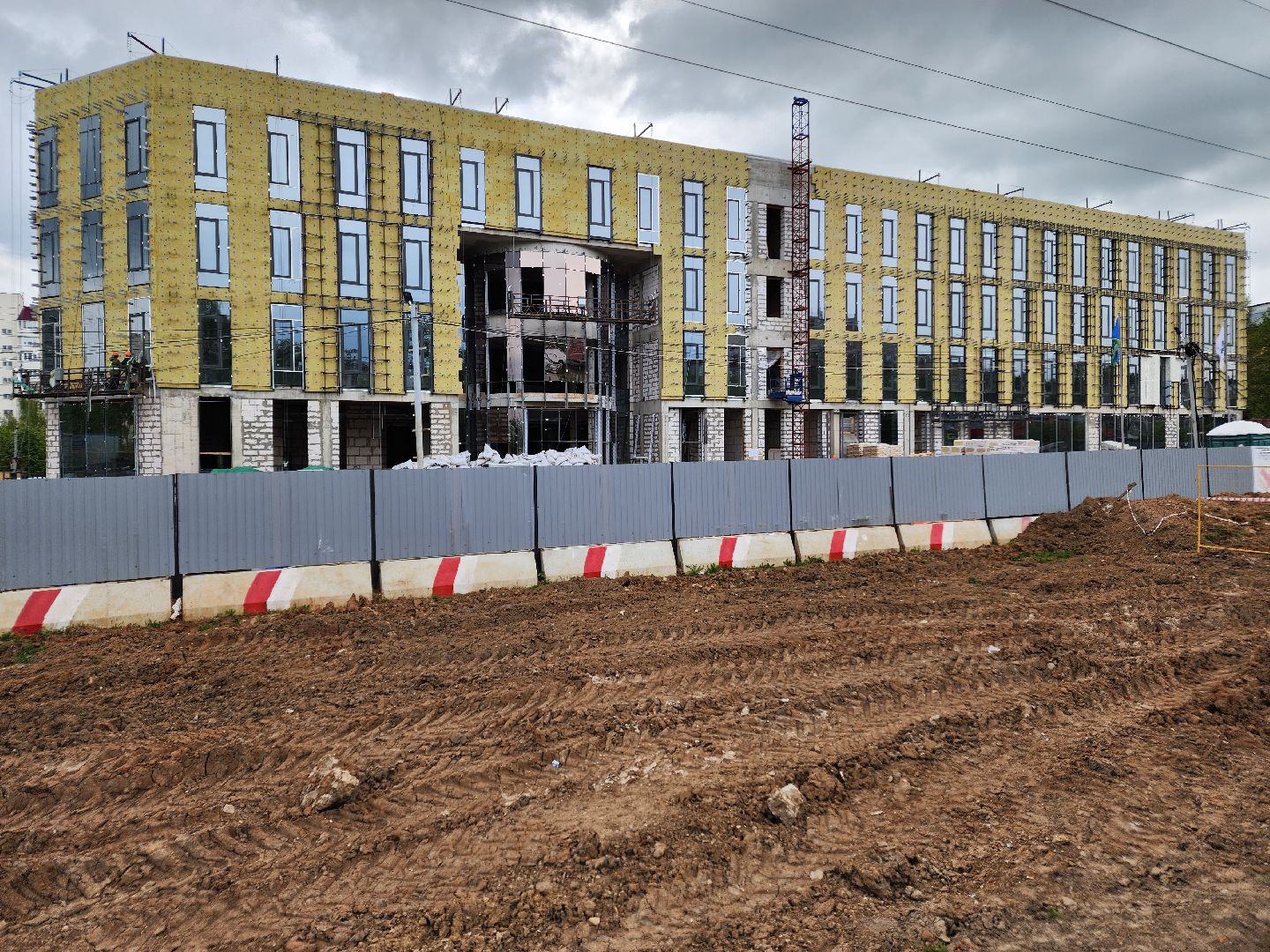 Чехов, улица Мира,детская поликлиника, строительство,  внутренняя отделка, остекление, фасадные работы, комиссия, проверка, глава округа михаил собакин, госпрограмма московской области,