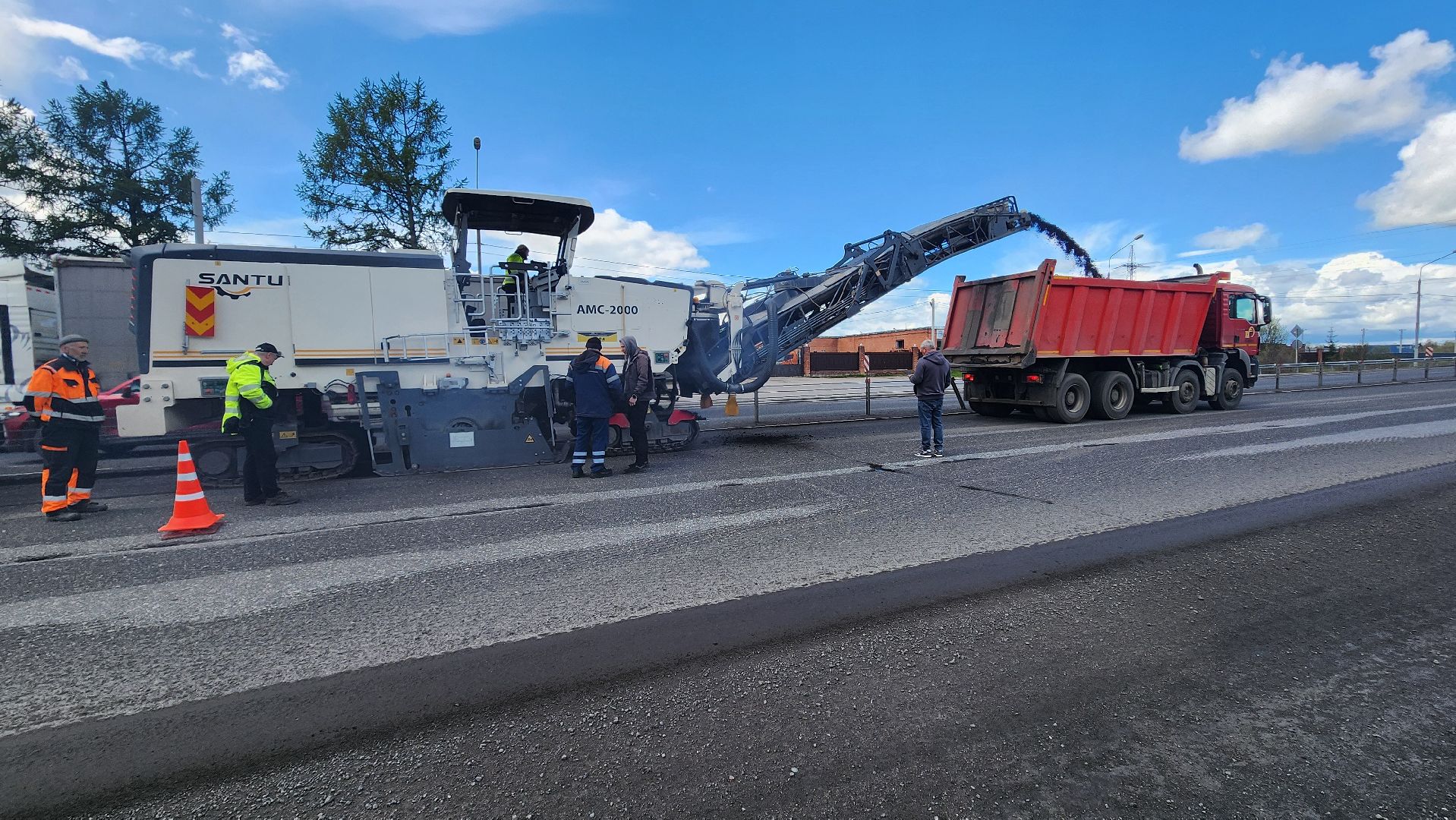 солнечногорск, ленинградское шоссе, ремонт дороги,