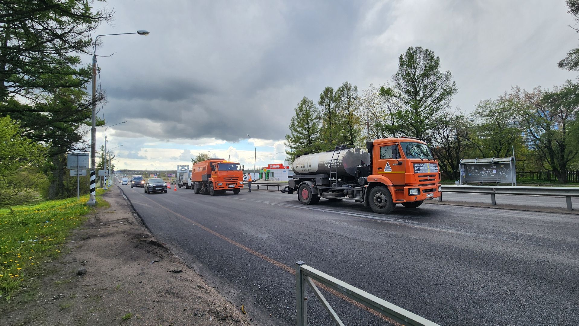солнечногорск, ленинградское шоссе, ремонт дороги,