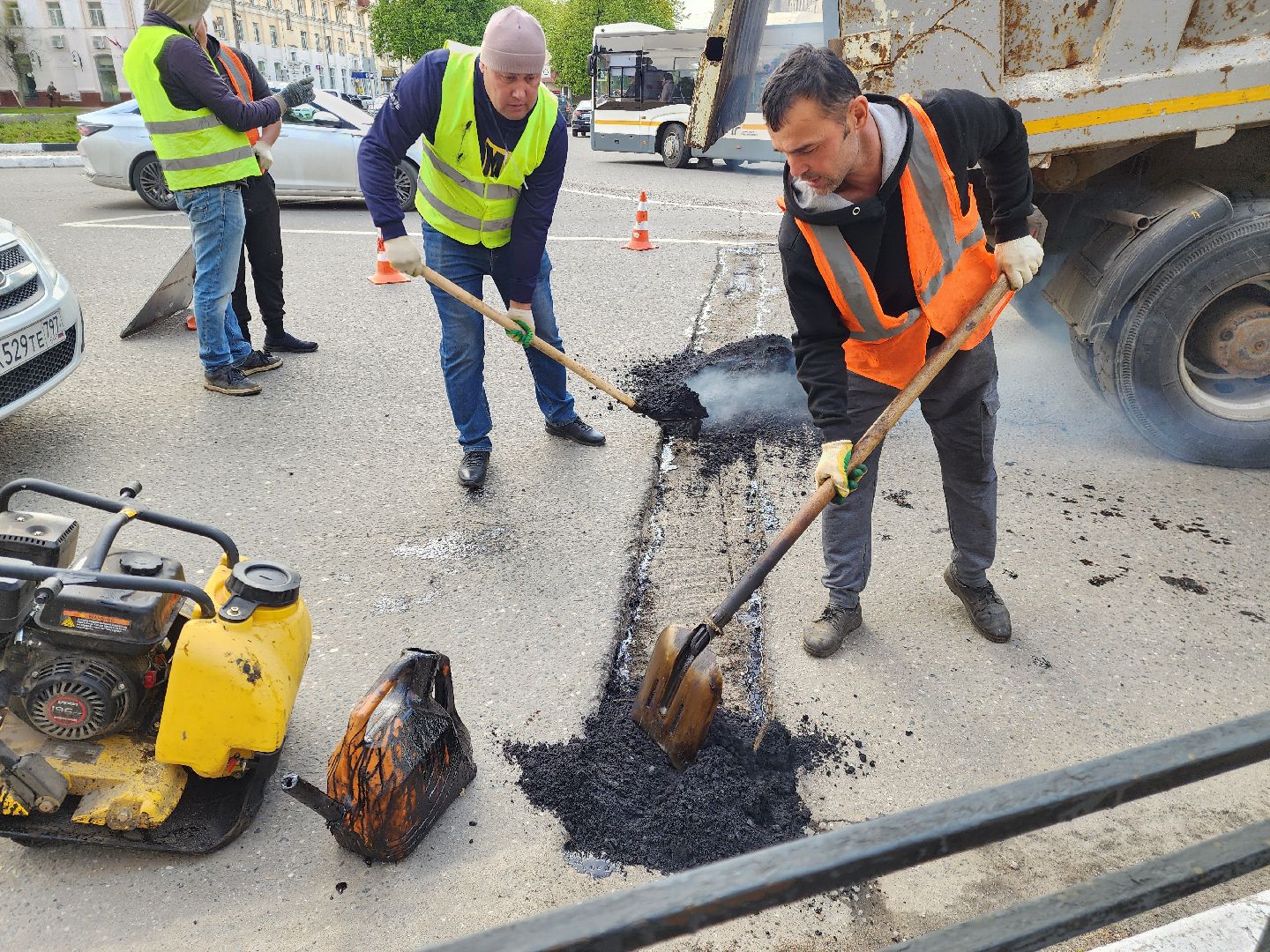 элестросталь, дороги, ремонт, ямочный ремонт, общество,