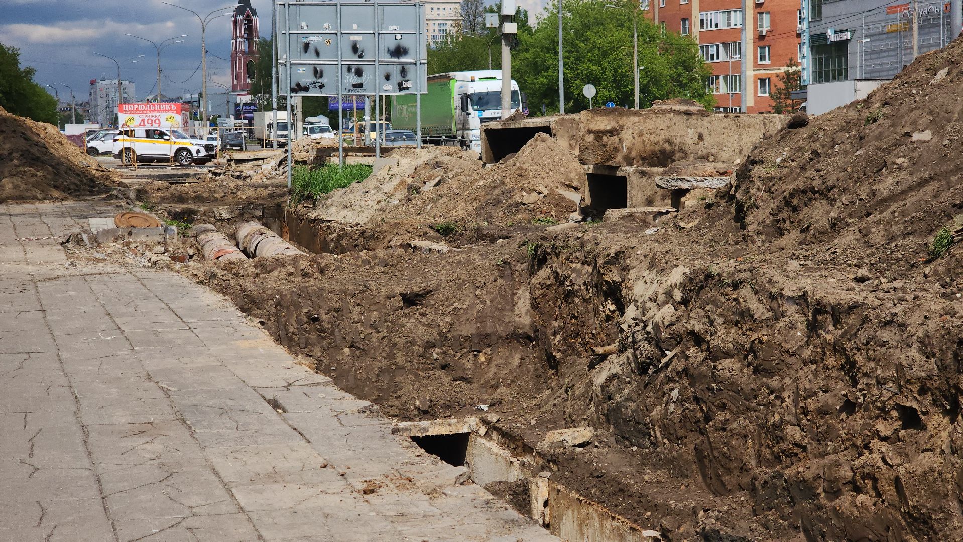 Пролетарский проспект, щёлково, замена труб, теплотрасса,