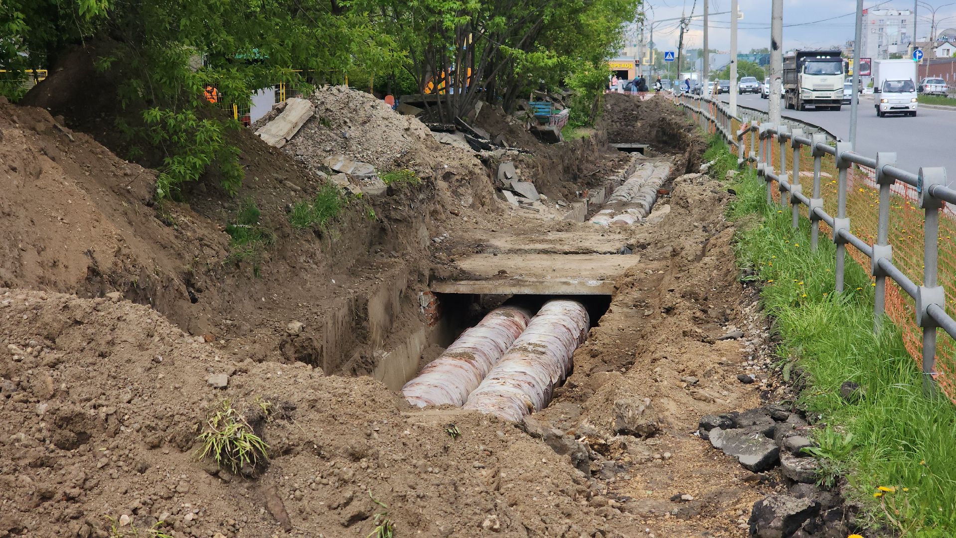 Пролетарский проспект, щёлково, замена труб, теплотрасса,