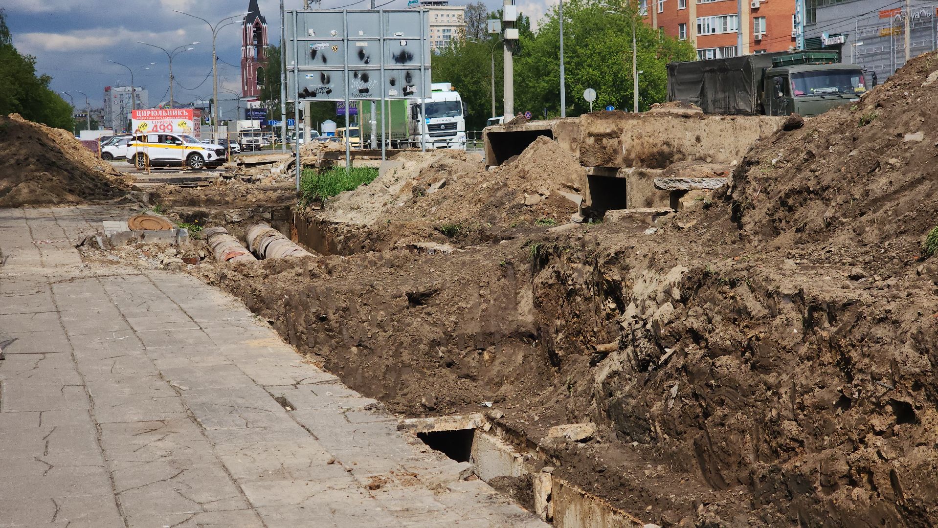 Пролетарский проспект, щёлково, замена труб, теплотрасса,