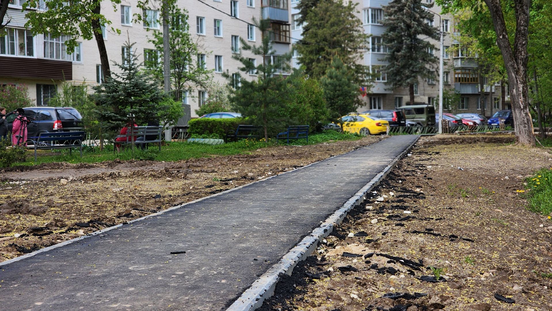 благоустройство, дворовая территория, лосино-петровский,