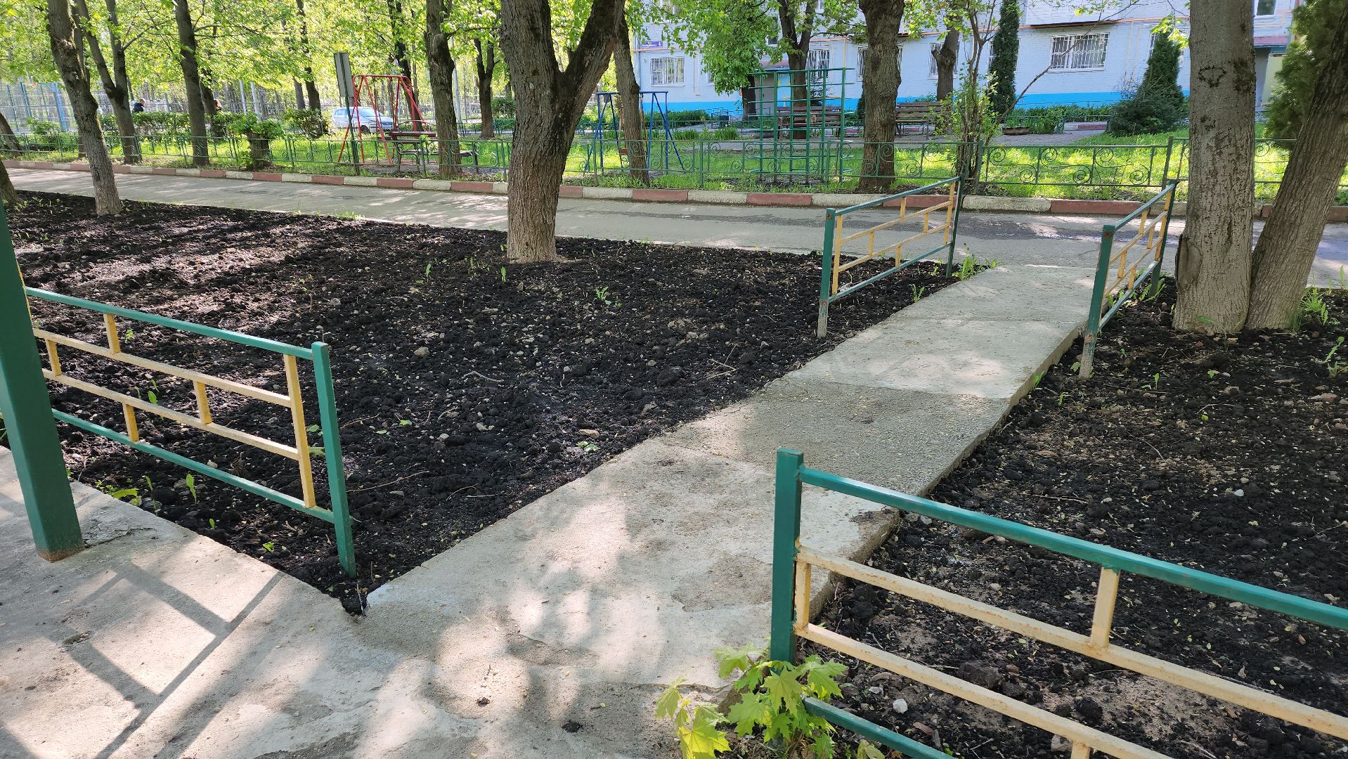 Газон, Благоустройство , Лобня,