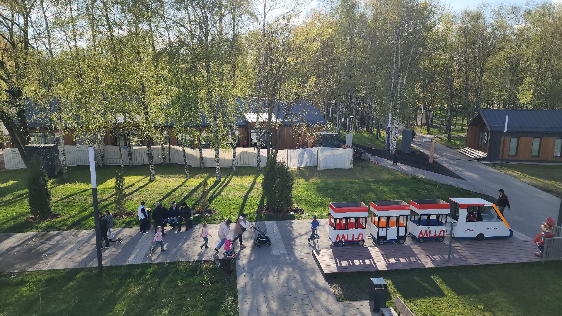 Кафе, Лобня, отмостка, Парк,