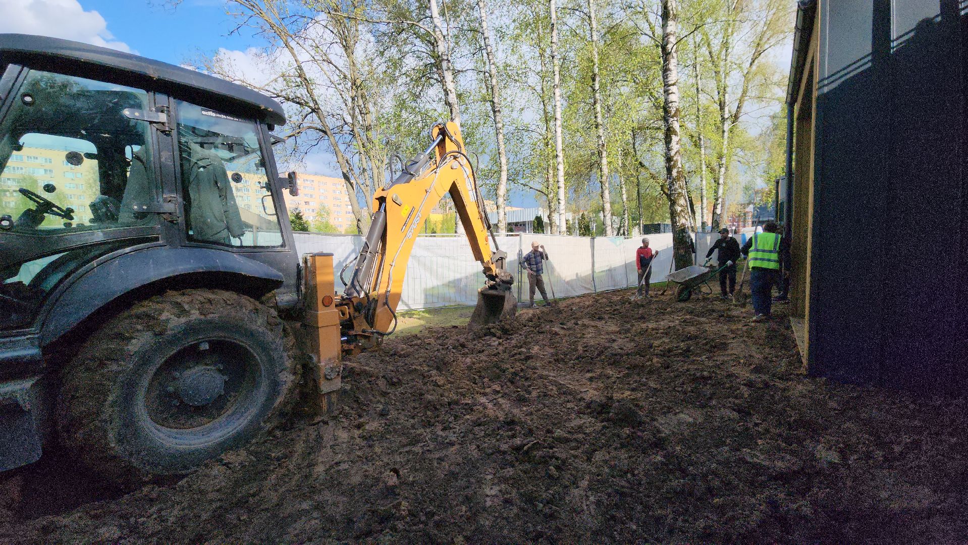 Кафе, Лобня, отмостка, Парк,