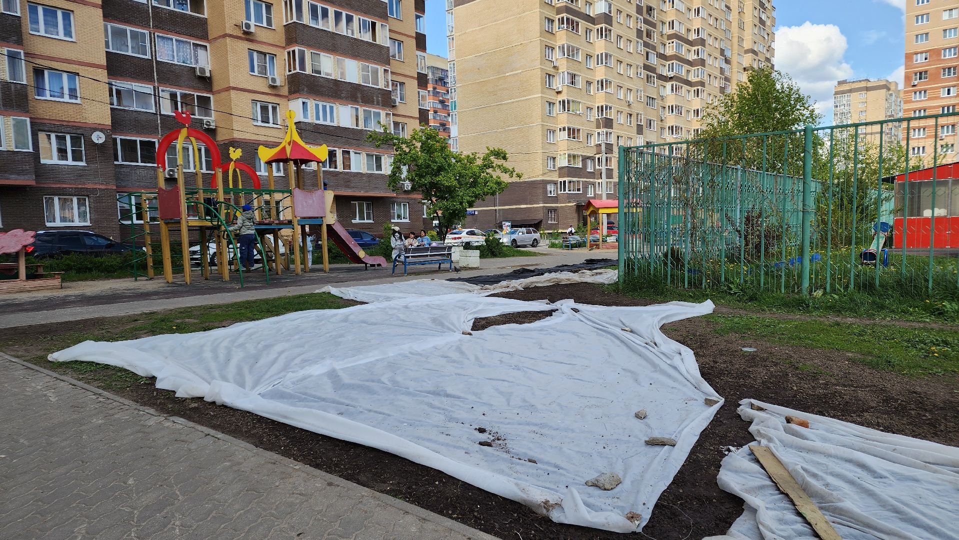 благоустройство, газон, лосино-петровский,