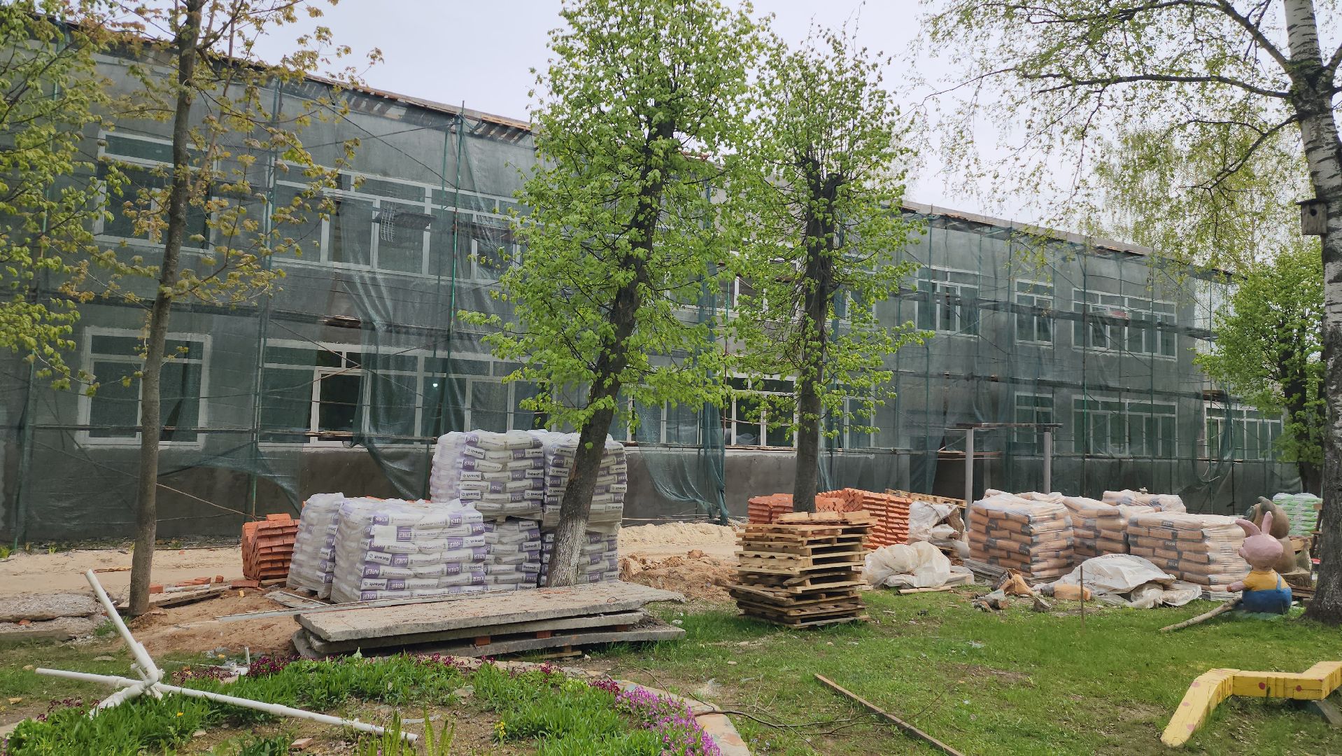 серпухов, деревня васильевское, детский сад василек, капитальный ремонт детского сада,