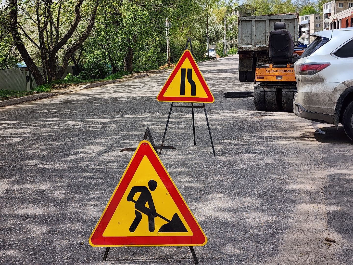 сергиев посад, дороги, ямочный ремонт дорог,