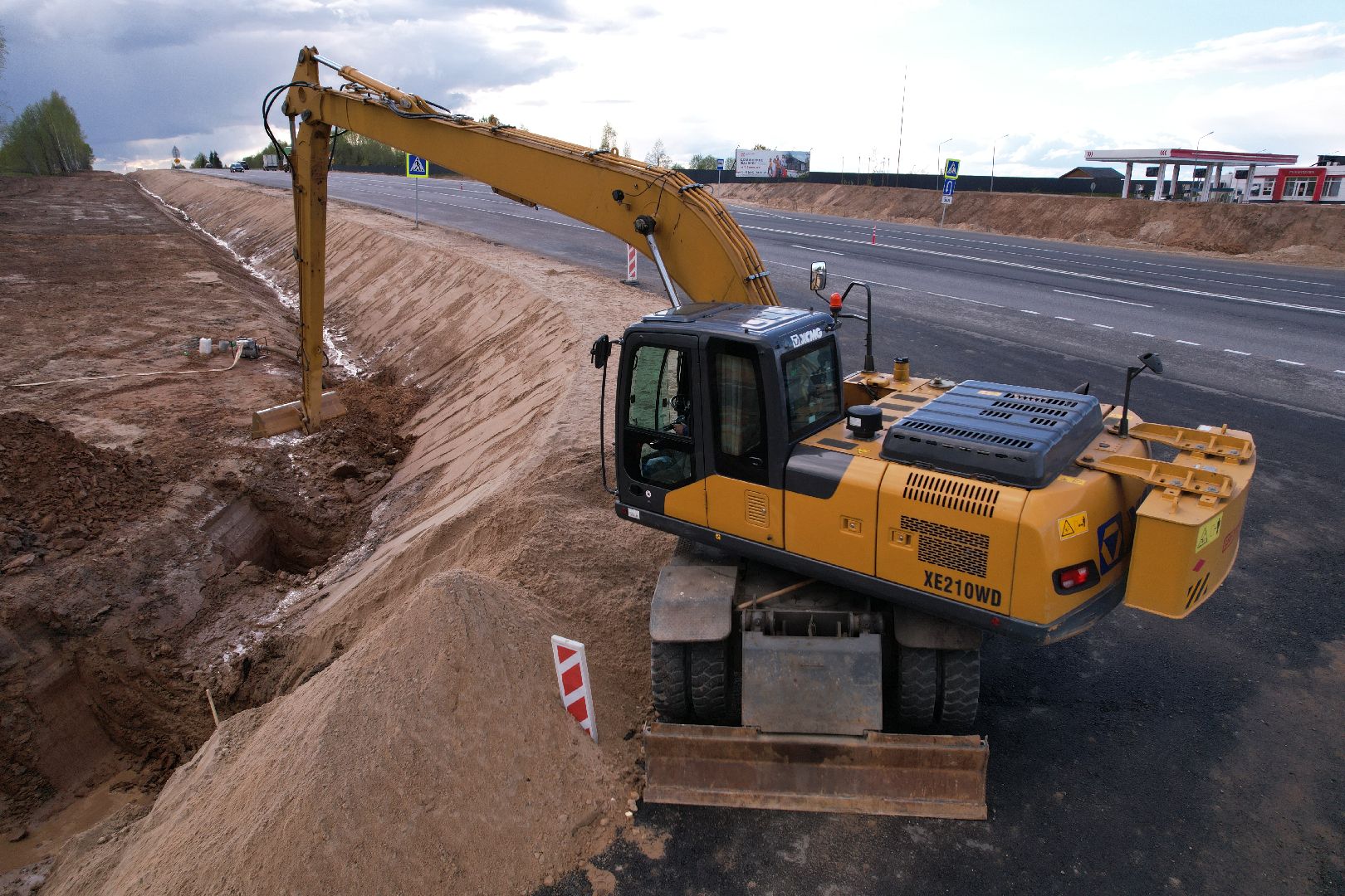 видео с коптера, трасса М-9 Балтия, дороги подмосковья,