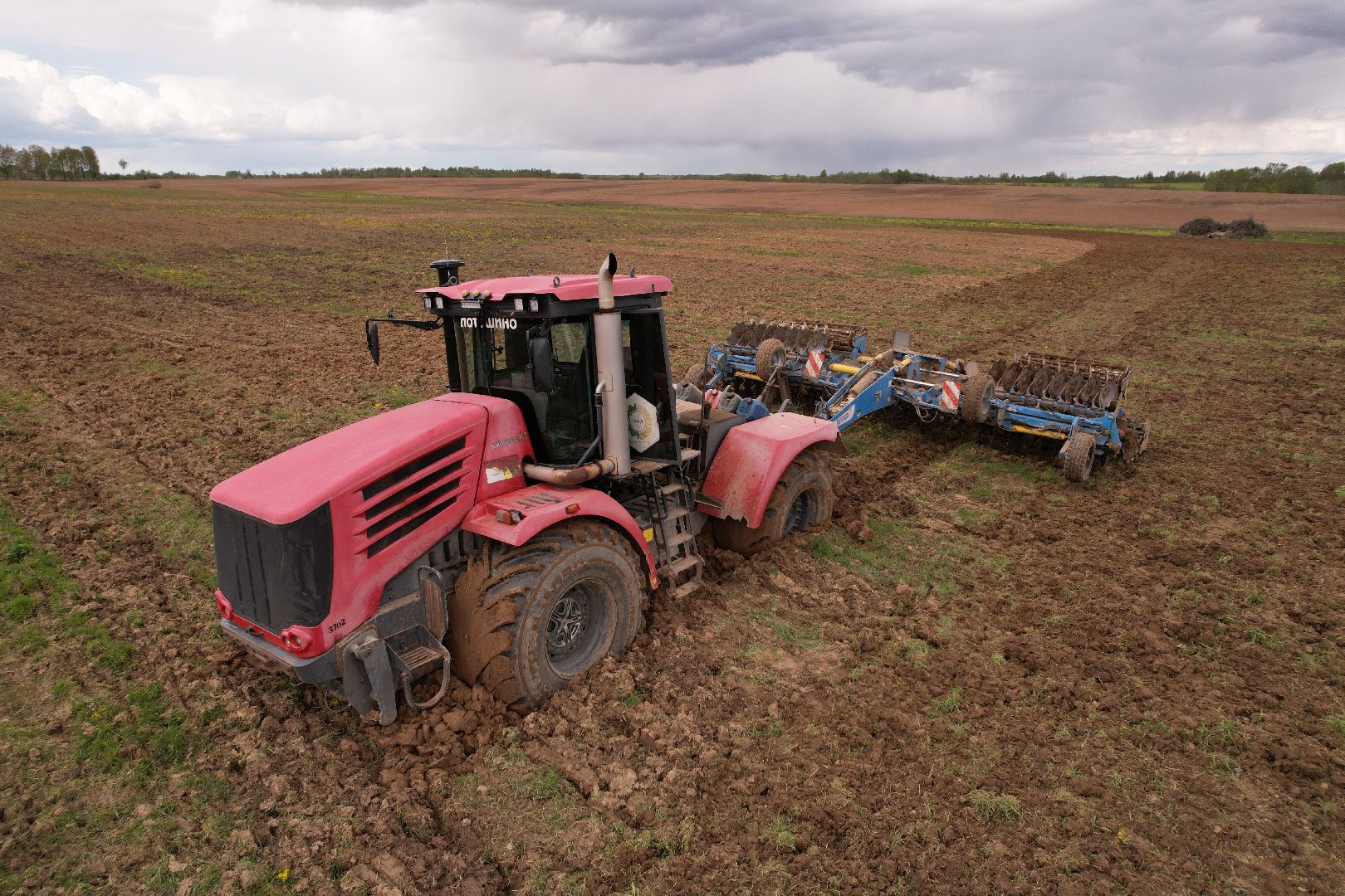 видео с коптера,  посев ярового рапса, Агрокомплекс в шаховском , посевная,