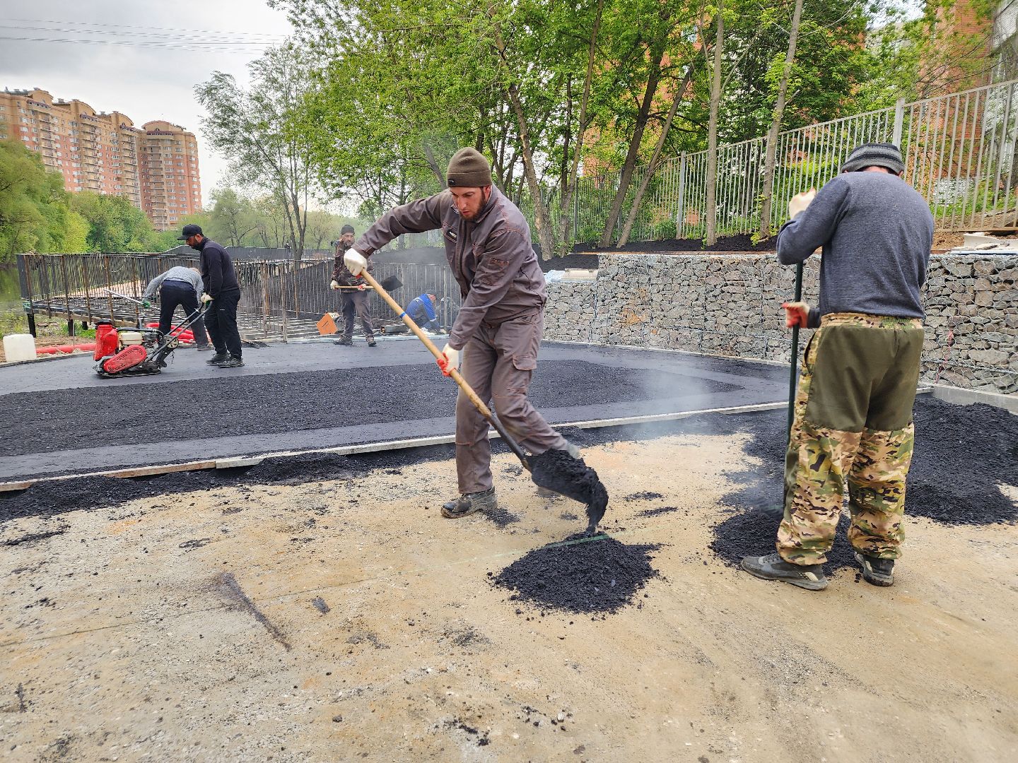 Чехов, улица Береговая, ЖК Посейдон, набережная реки теребенка, благоустройство, реконструкция, обновление, пешеходные дорожки, пешеходные зоны, тропинки и тротуары, строительство, госпрограмма московской области,