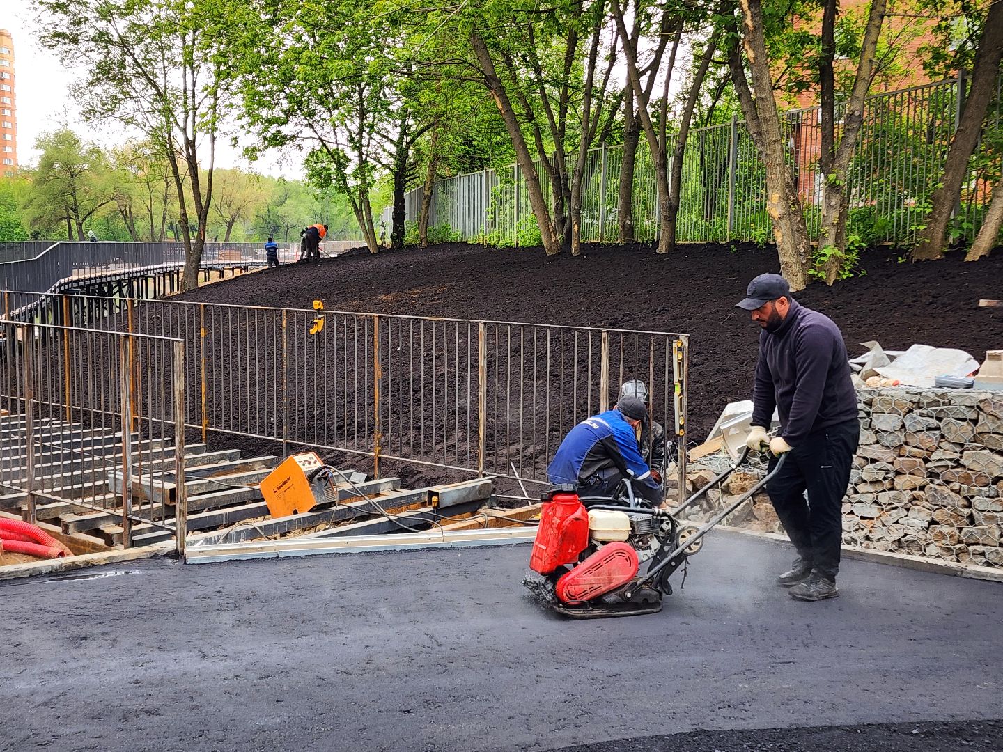 Чехов, улица Береговая, ЖК Посейдон, набережная реки теребенка, благоустройство, реконструкция, обновление, пешеходные дорожки, пешеходные зоны, тропинки и тротуары, строительство, госпрограмма московской области,