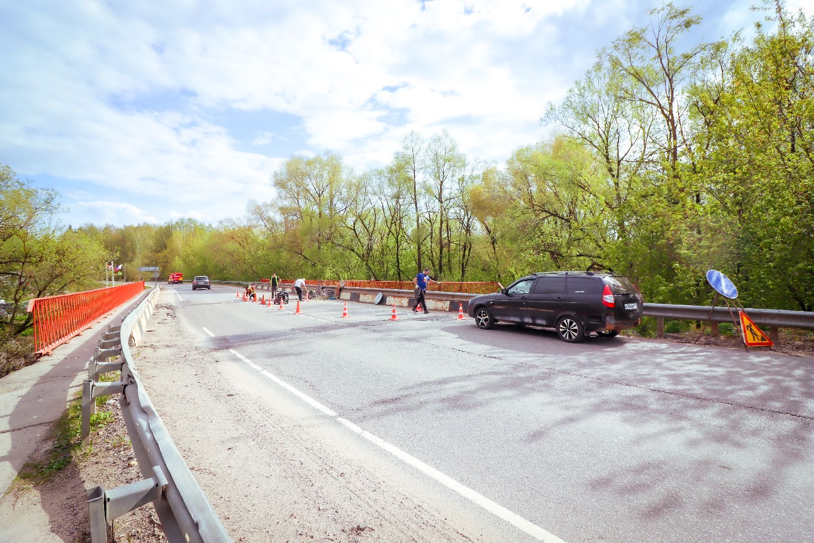 клин, общество, ремонт моста, дороги, транспорт,