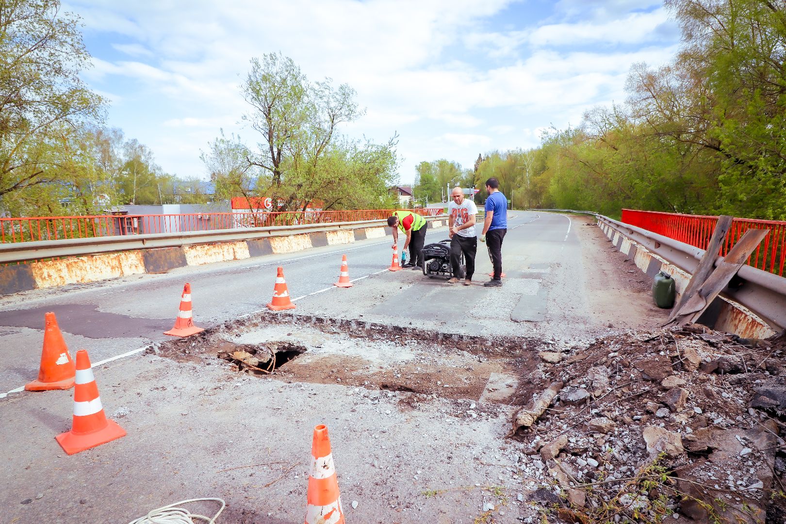 клин, общество, ремонт моста, дороги, транспорт,