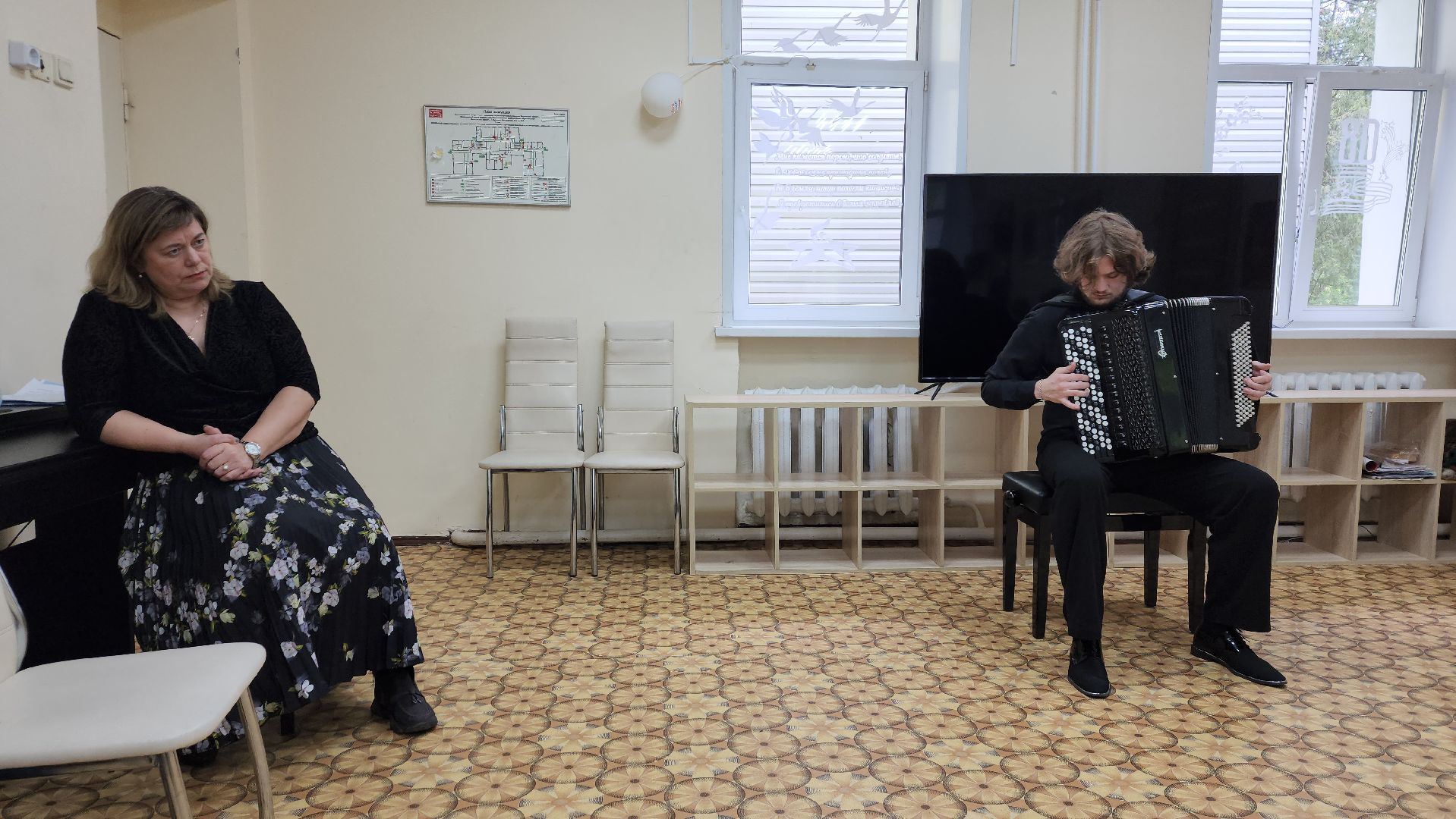 пушкино, центр социального обслуживания, концерт, музыкальный колледж, студент, баянист, композитор, музыкальный вечер,