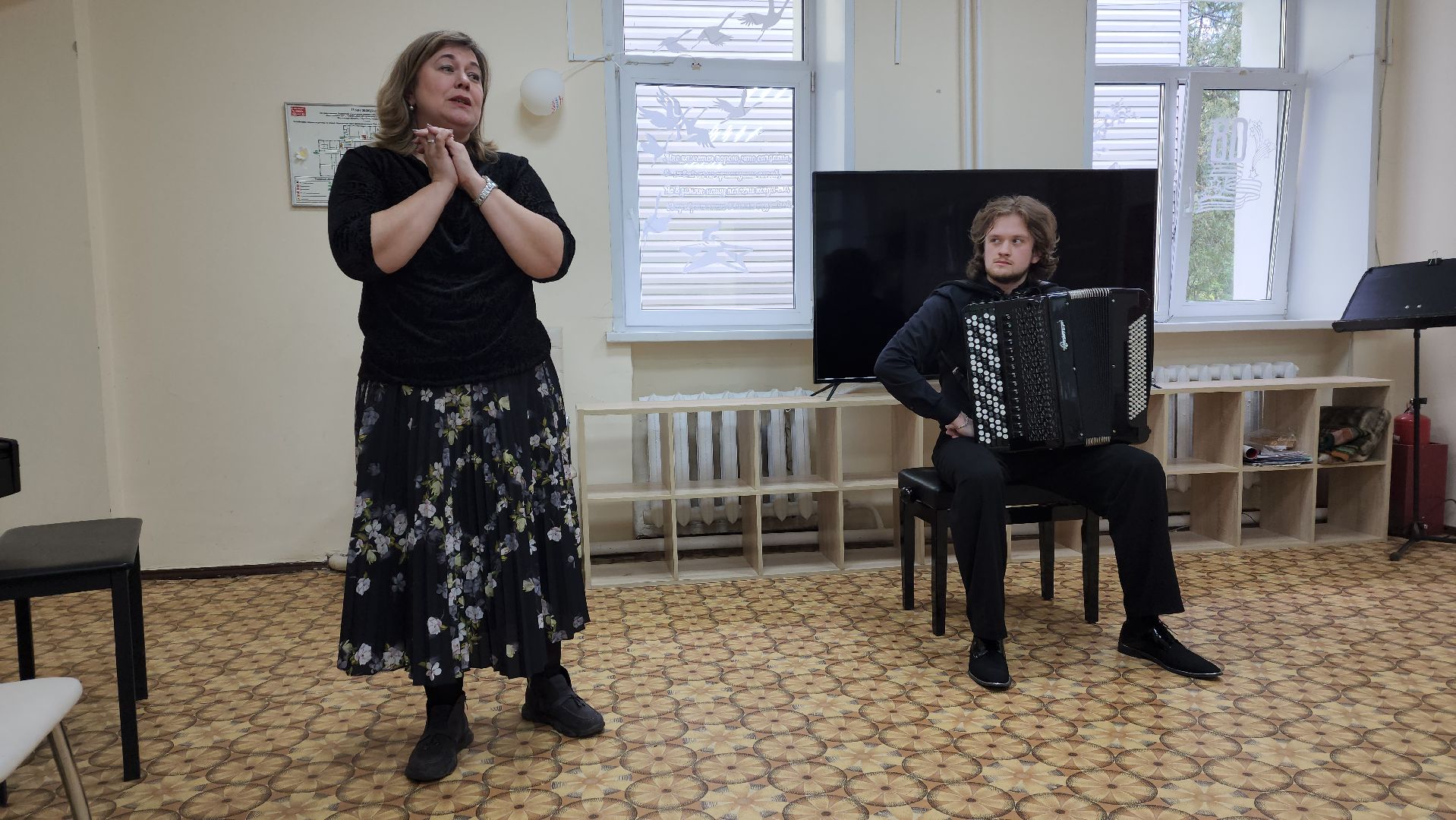 пушкино, центр социального обслуживания, концерт, музыкальный колледж, студент, баянист, композитор, музыкальный вечер,