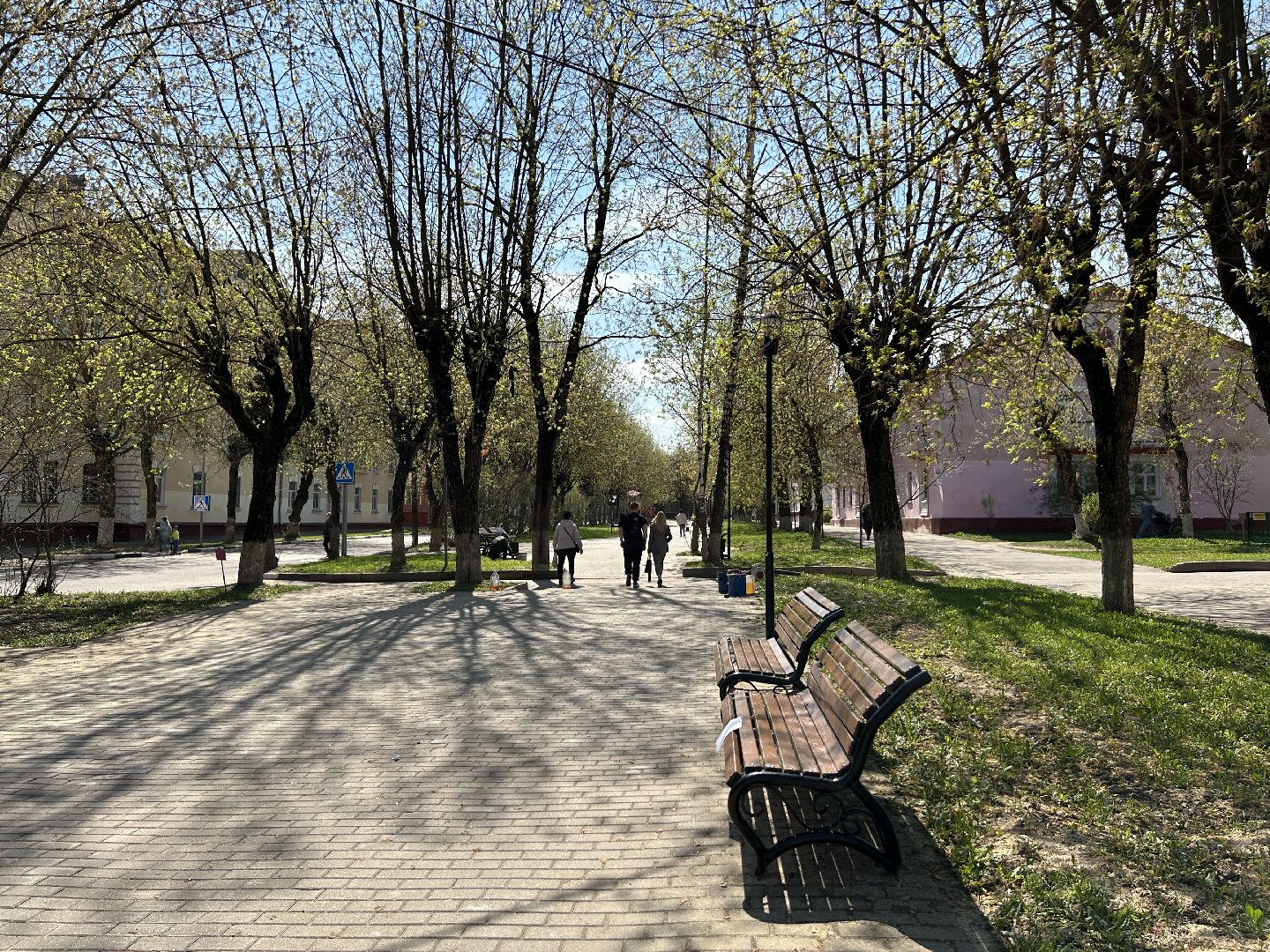 Благоустройство, лавочки, Фрязино, покраска