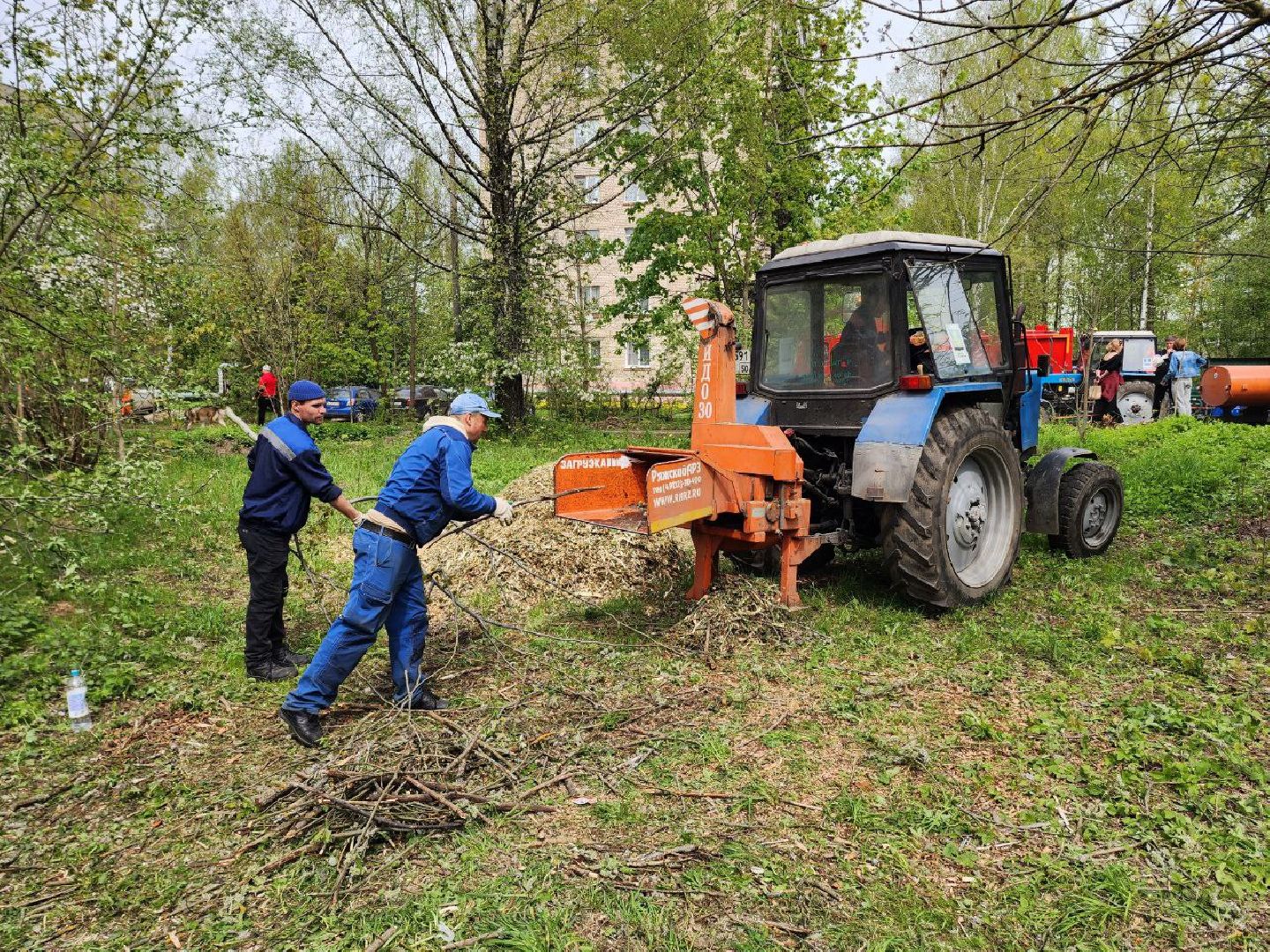 солнечногорск, субботник, уборка, жители, деревья,