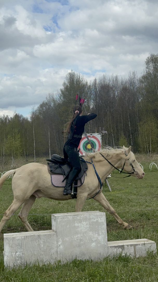 шаховская, лучники, кони, стрельба из лука,