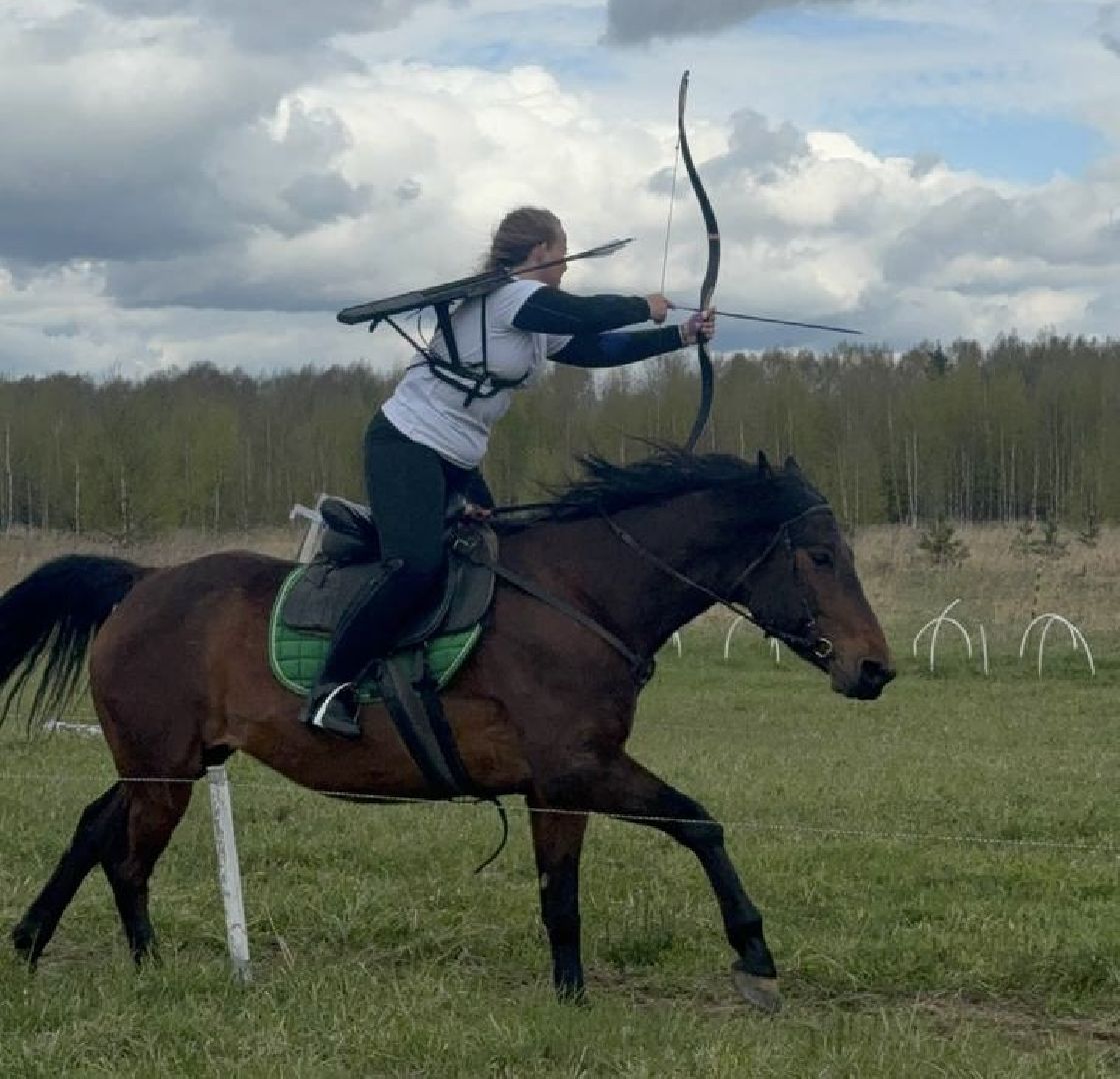 шаховская, лучники, кони, стрельба из лука,